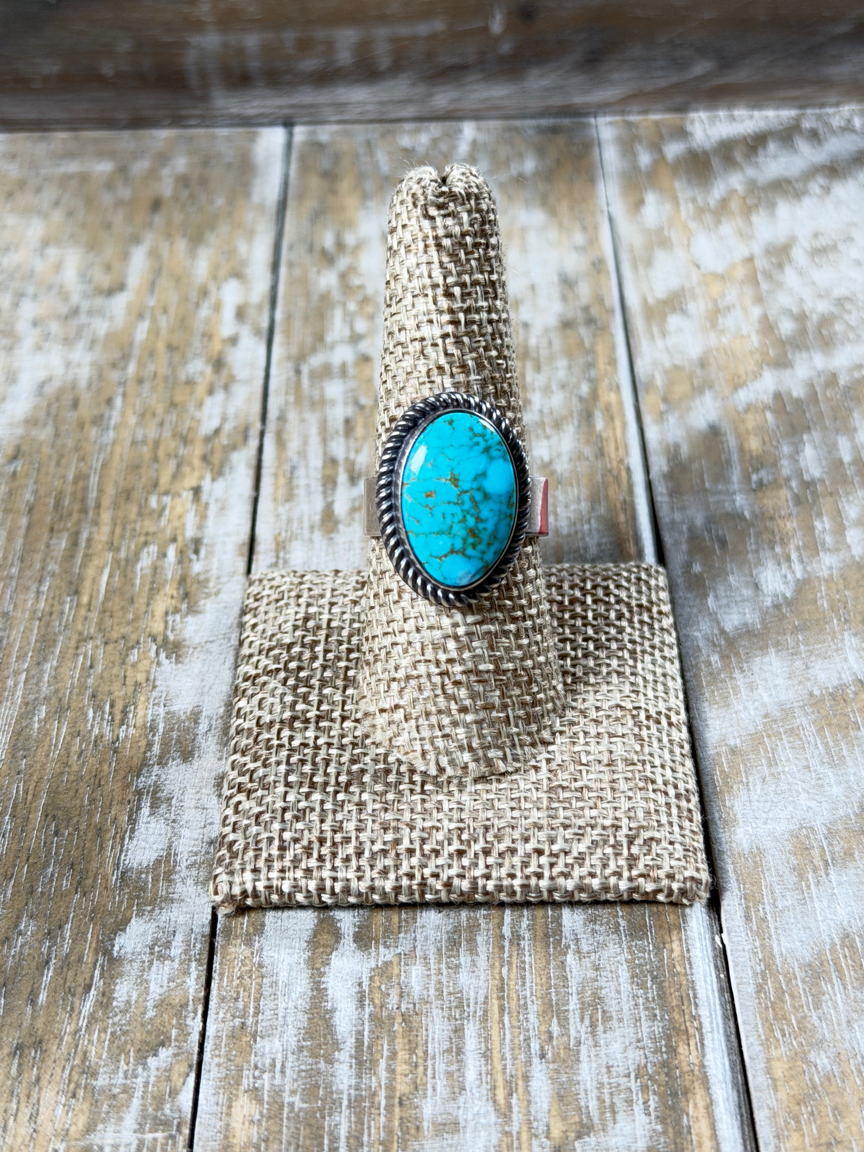 Web Kingman Adjustable Ring  By Eli Skeets