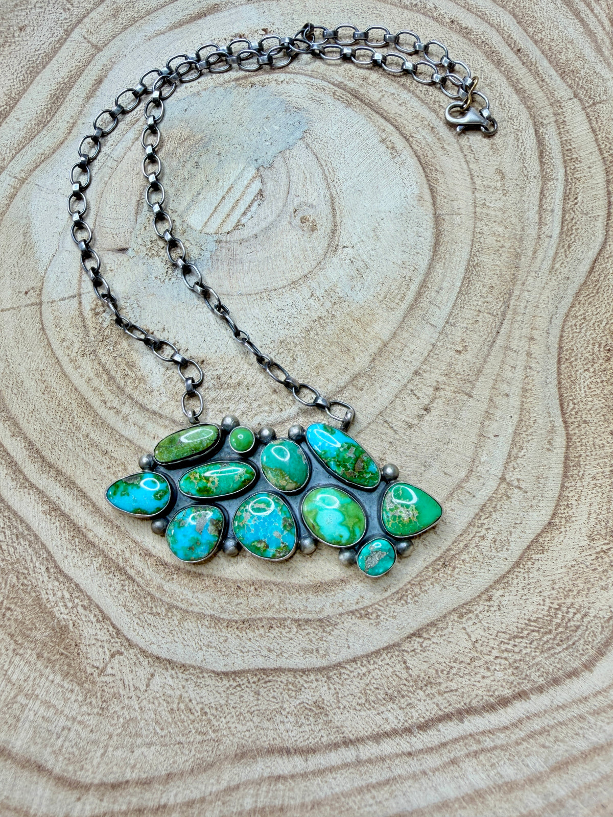Tim Smith Sonoran Gold Turquoise Pendant Necklace