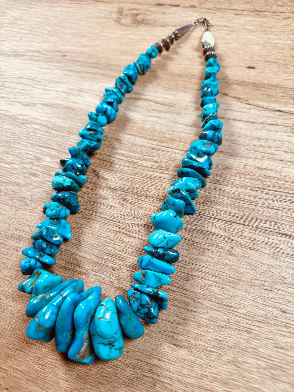 Vintage Chunky Turquoise Nugget Necklace