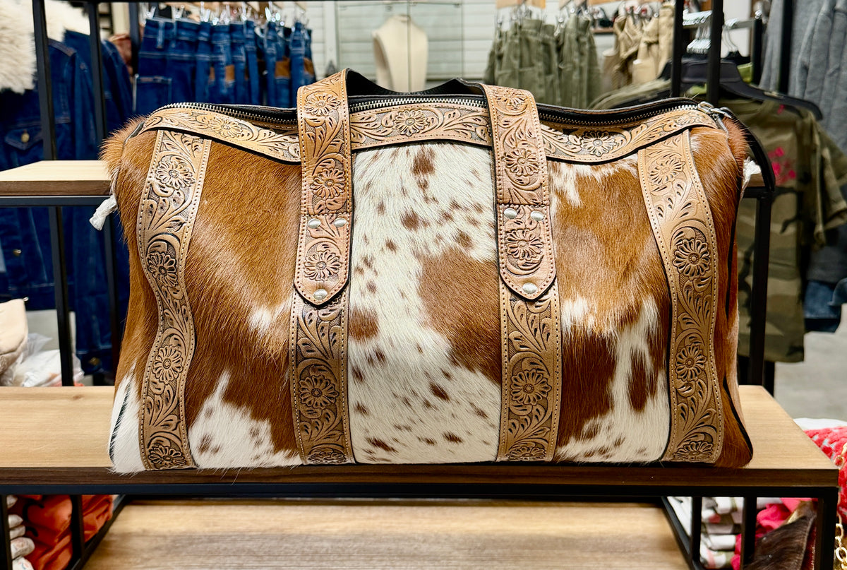 Cowhide Overnight bag
