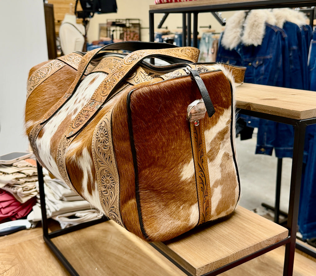 Cowhide Overnight bag