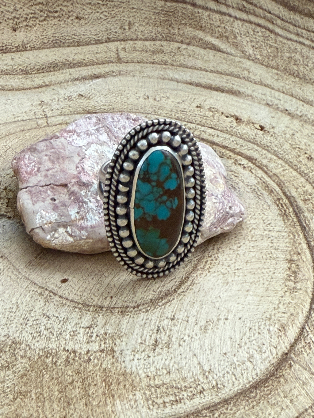 Sierra Nevada Turquoise Ring by Shay Pfiffer