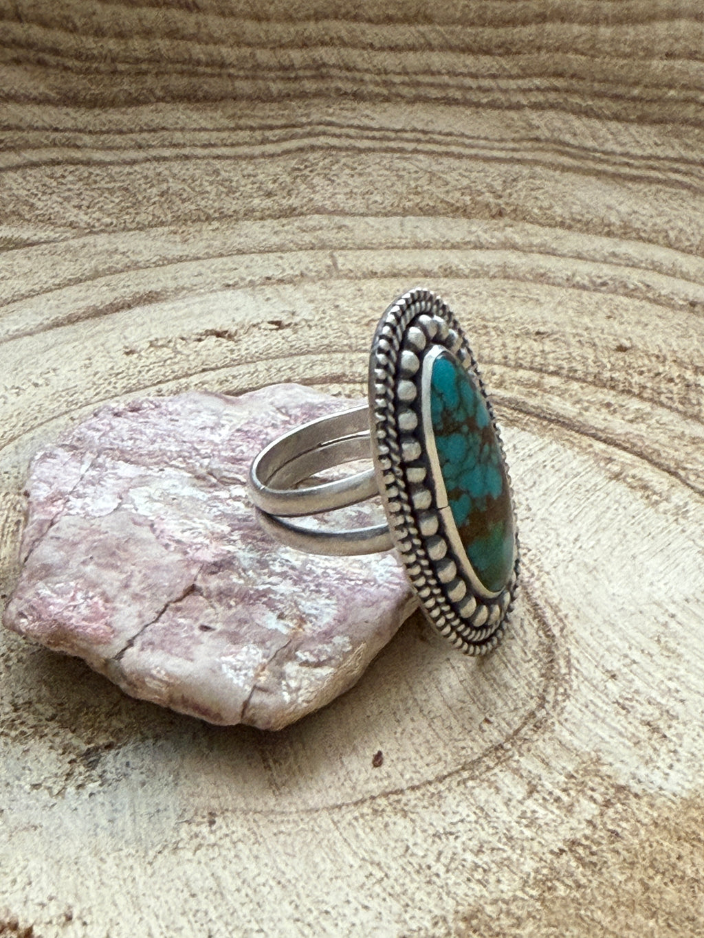 Sierra Nevada Turquoise Ring by Shay Pfiffer