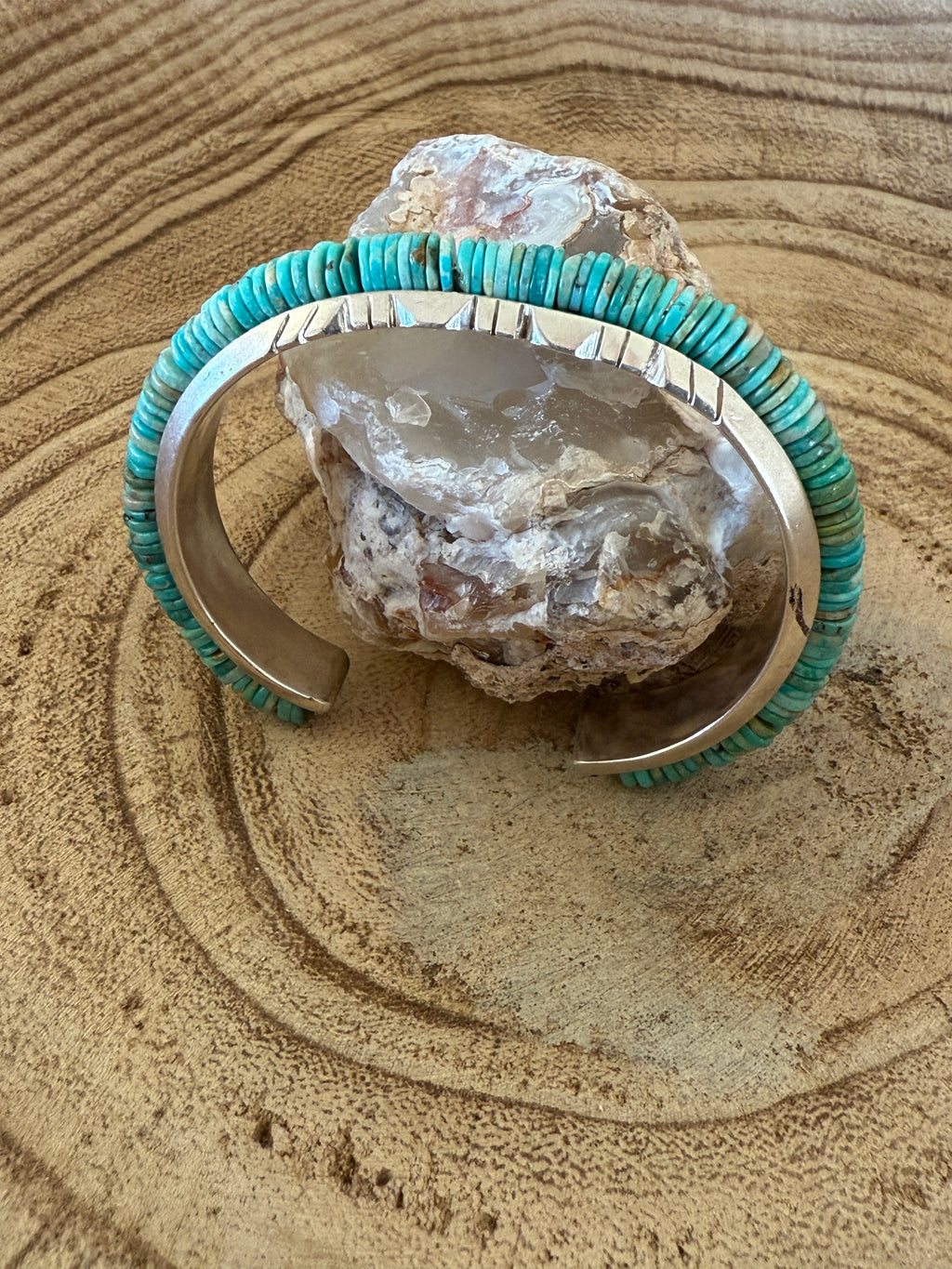 Beaded Sterling Silver Cuffs