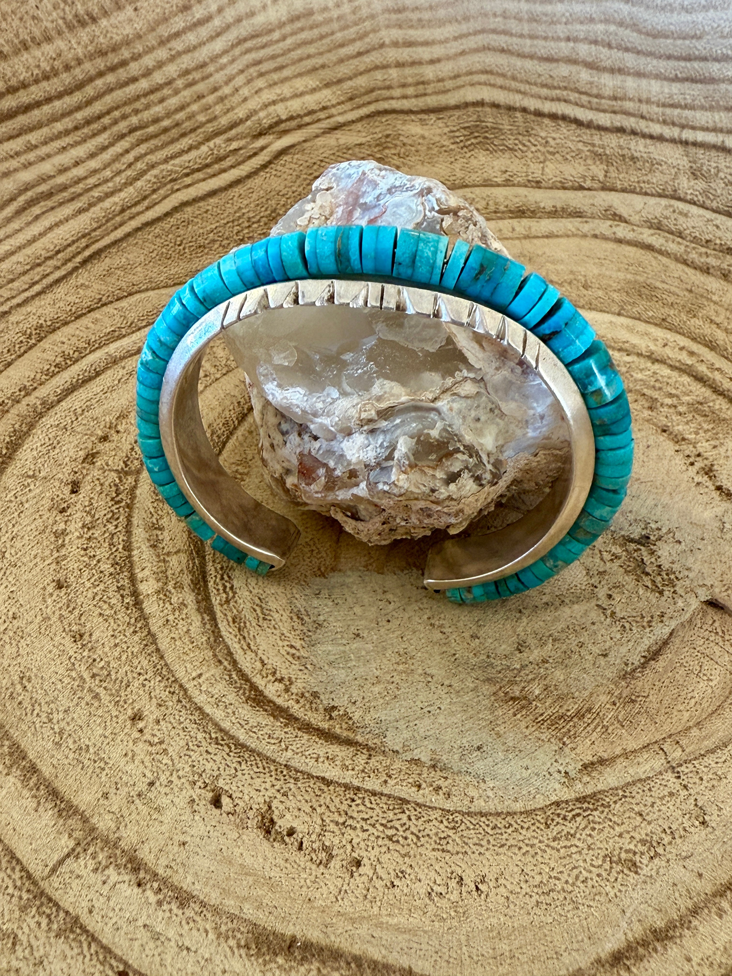 Beaded Sterling Silver Cuffs