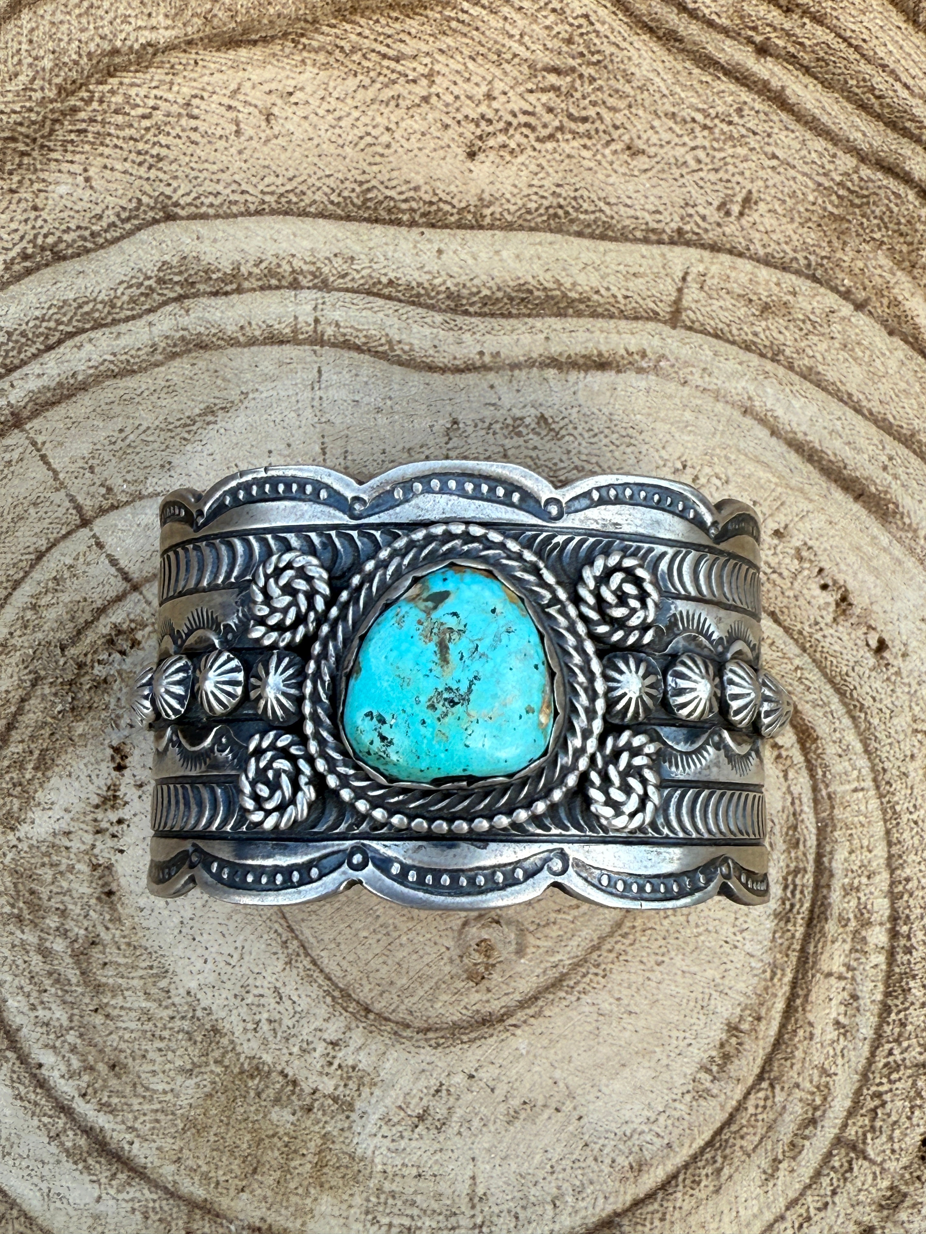 Sterling Silver and Royston Cuff by Tilly John