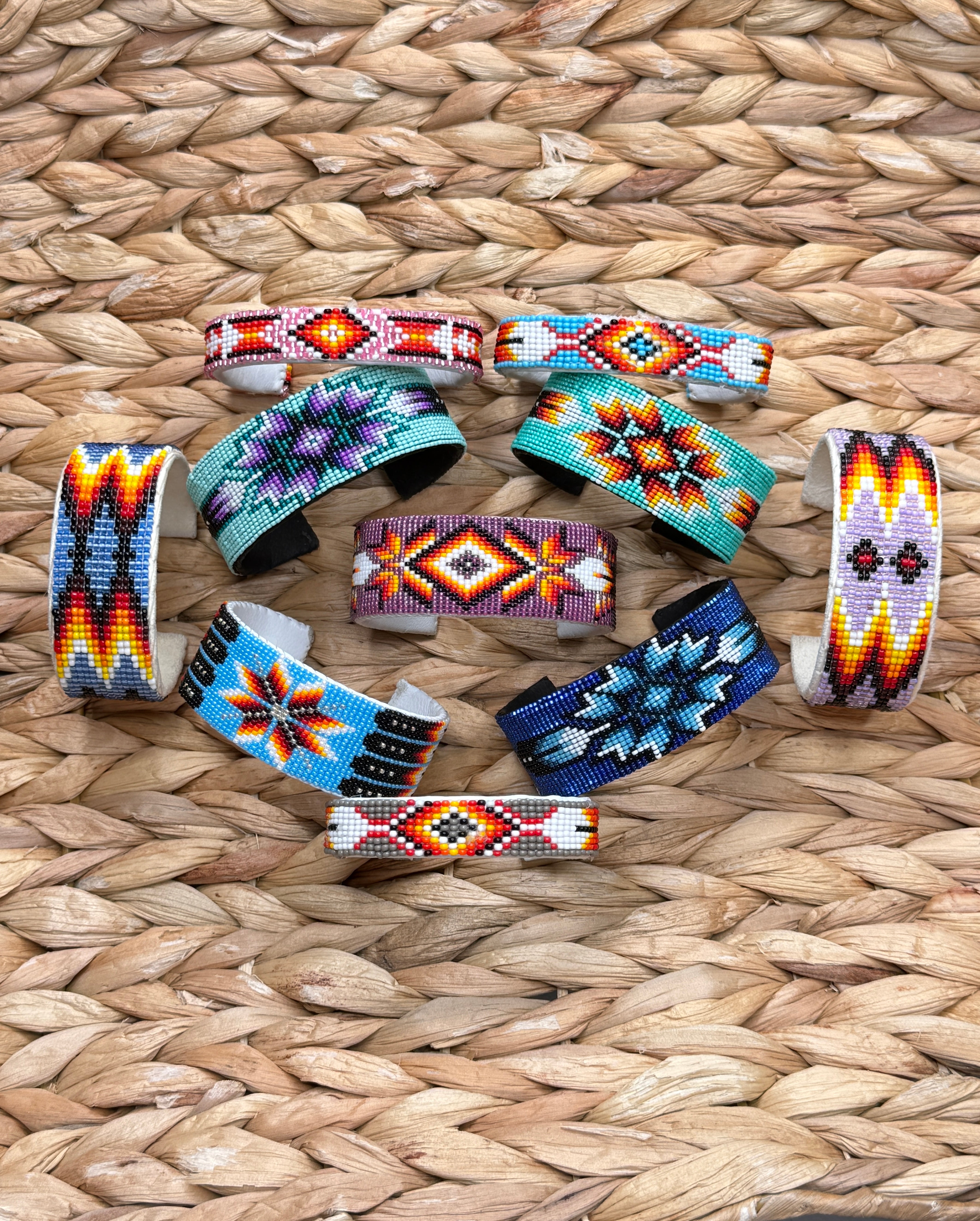 Native Made Beaded Cuff Bracelets