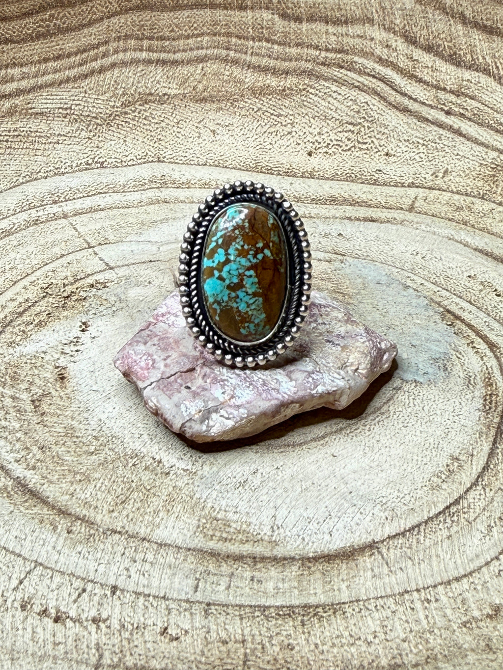 Mine 8 ring by Stanford Yazzie -Size 8
