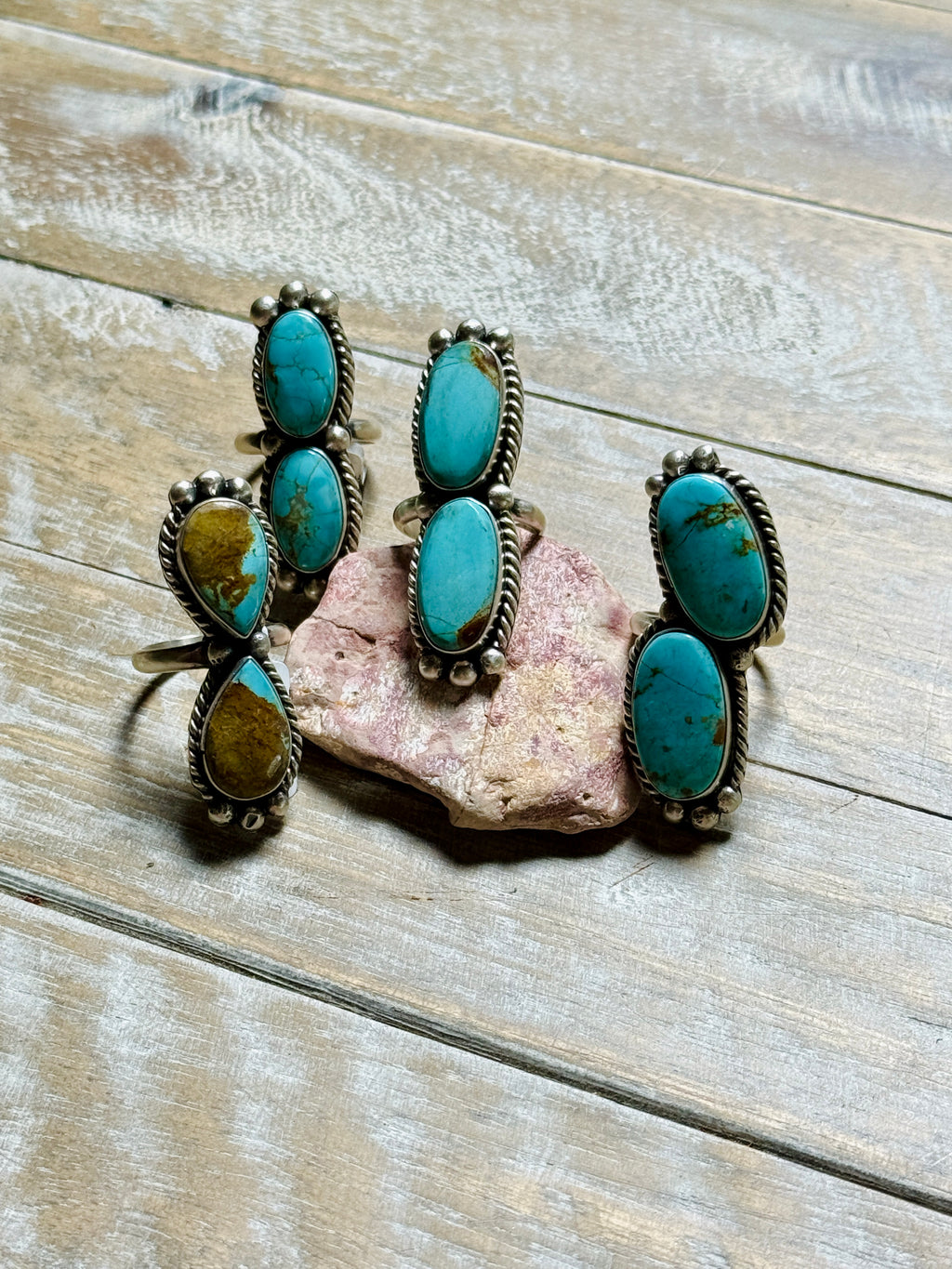 2 Stone Adjustable Rings by Larson Chee
