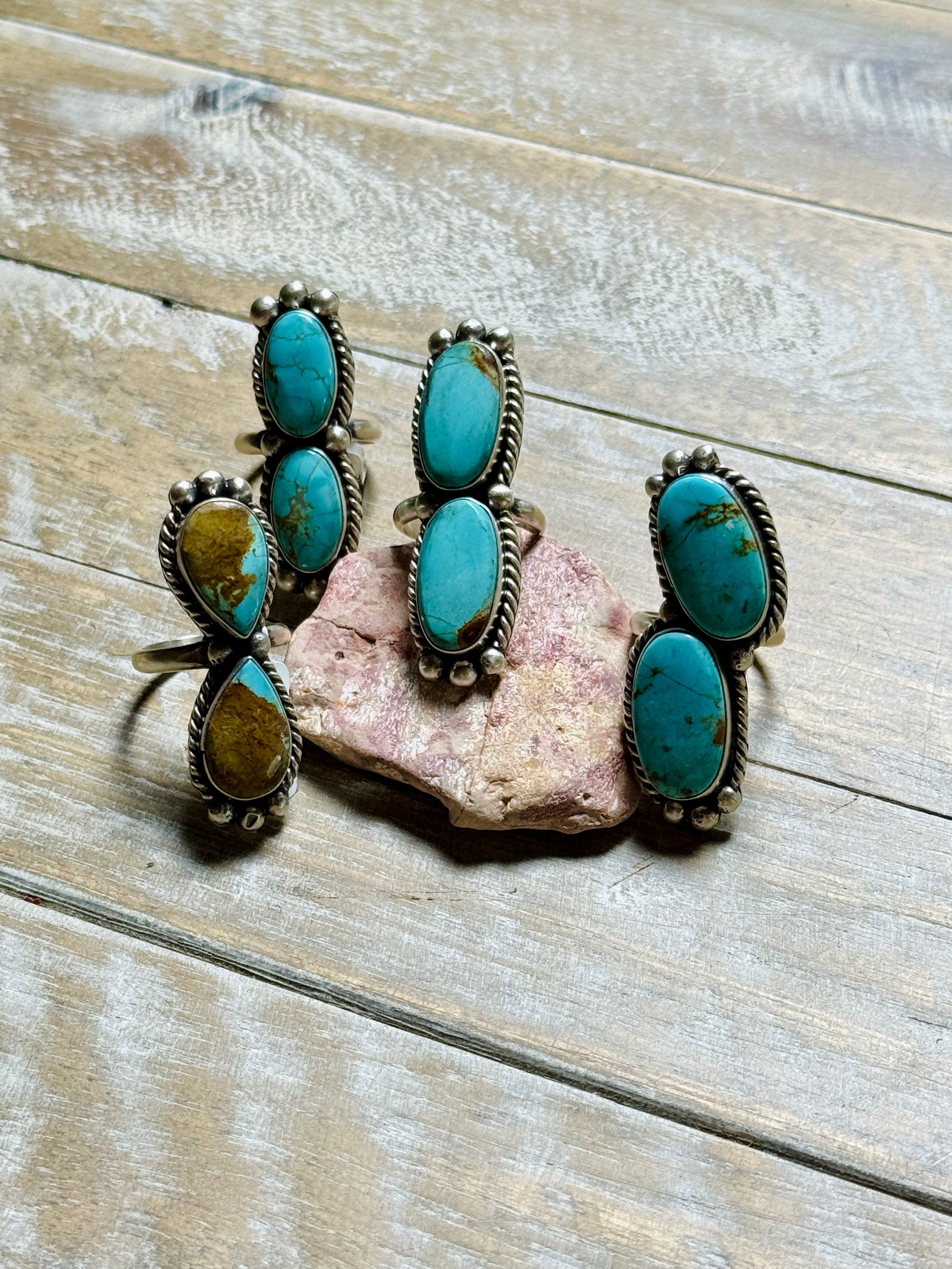 2 Stone Adjustable Rings by Larson Chee