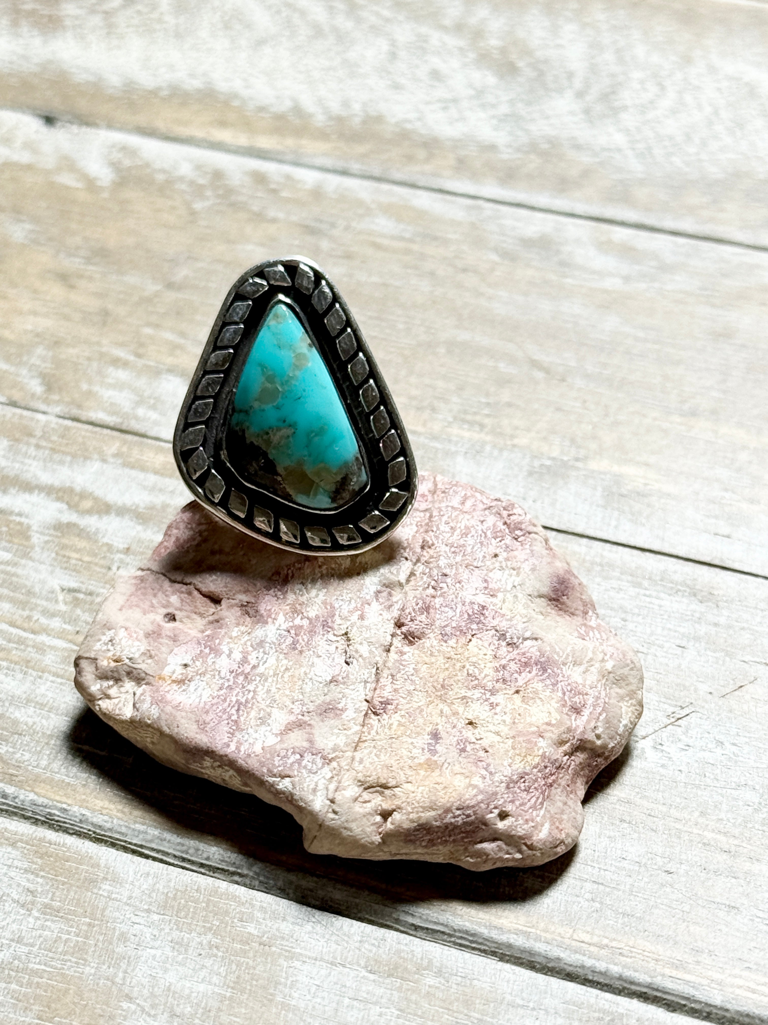 Thunder Mountain Turquoise Rings by Mike Smith