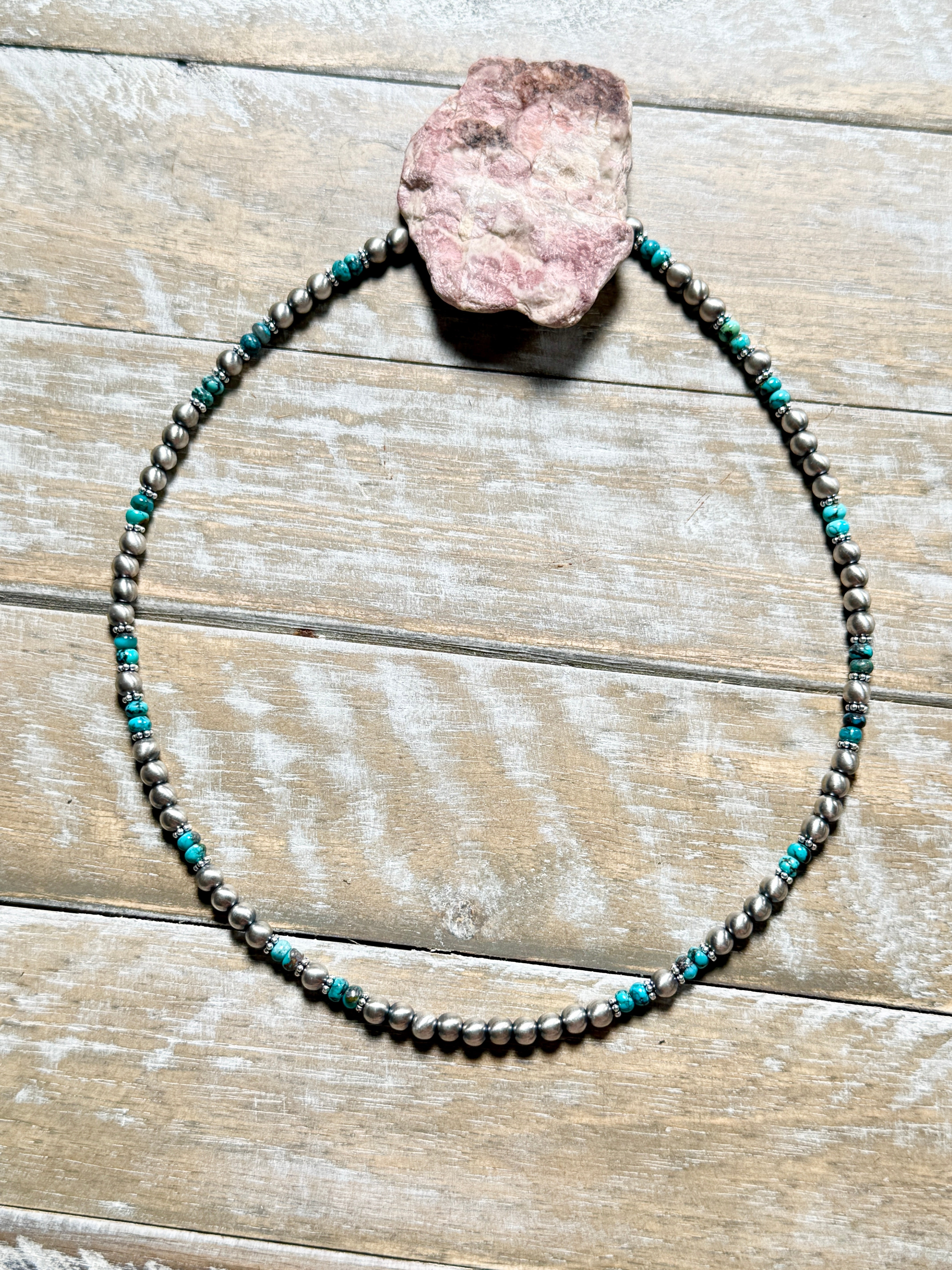 Multi Stone and Sterling Silver Bead Necklaces