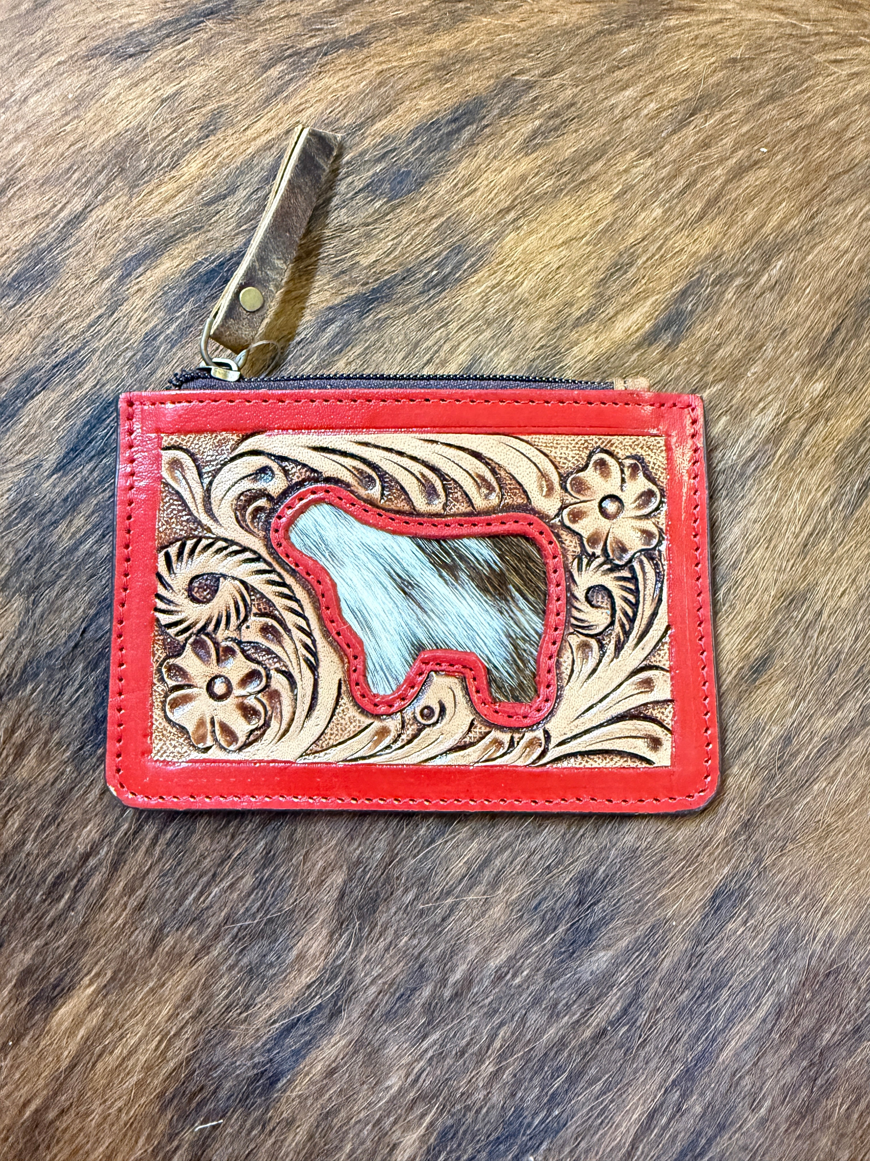Leather and cowhide Coin Purse