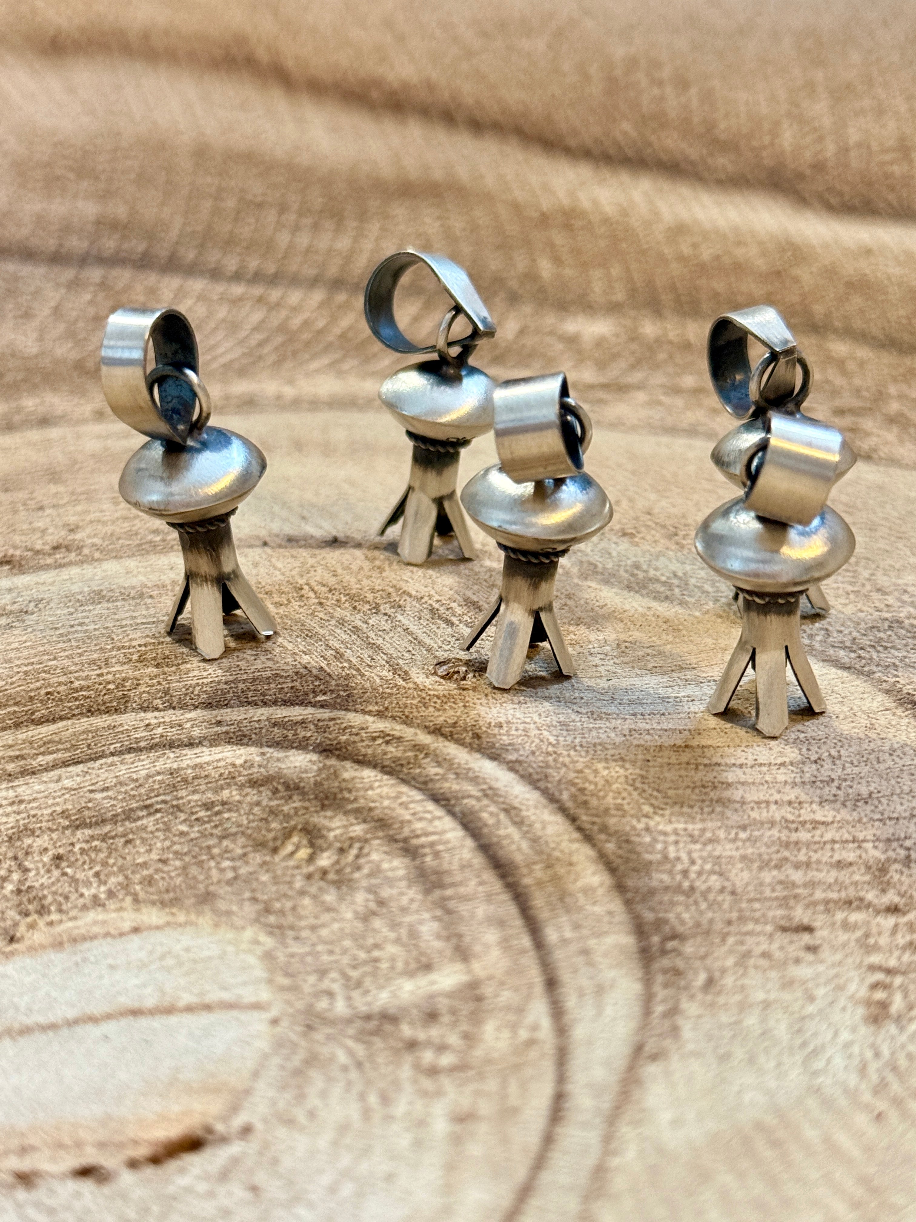 Monica Smith Baby Sterling Silver Blossom Pendants