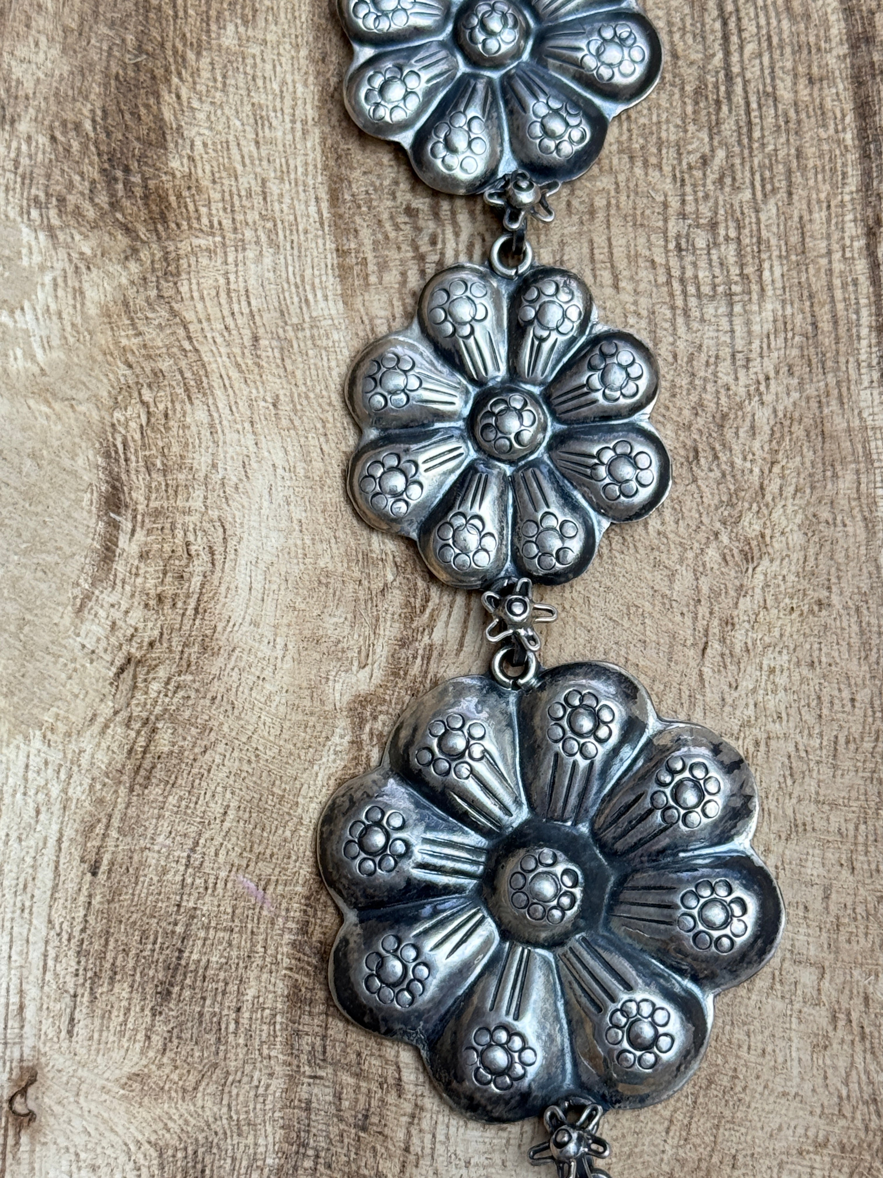 Federico Jimenez Silver Flower Necklace