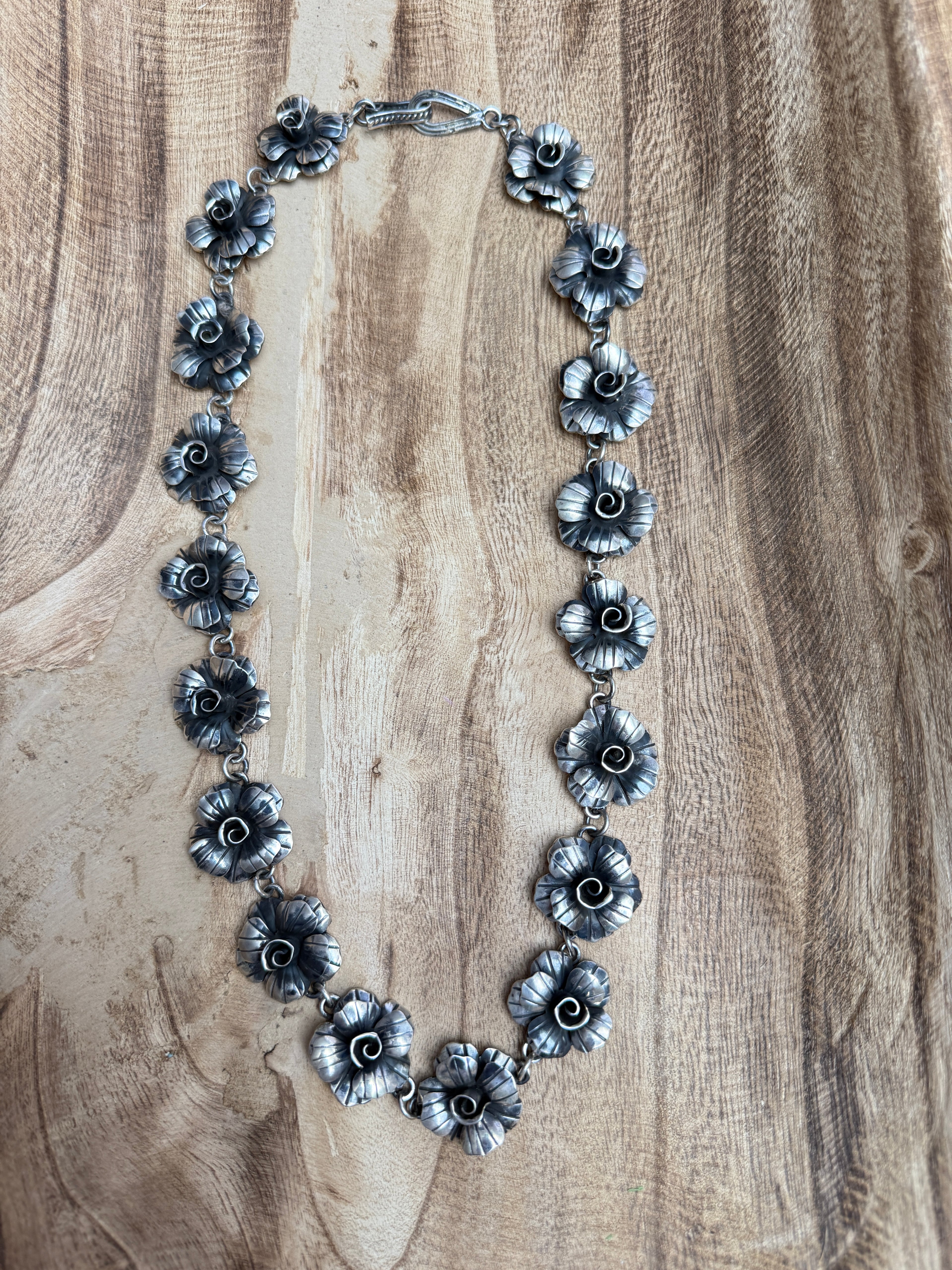 Federico Silver Rose Necklace SKU-8803