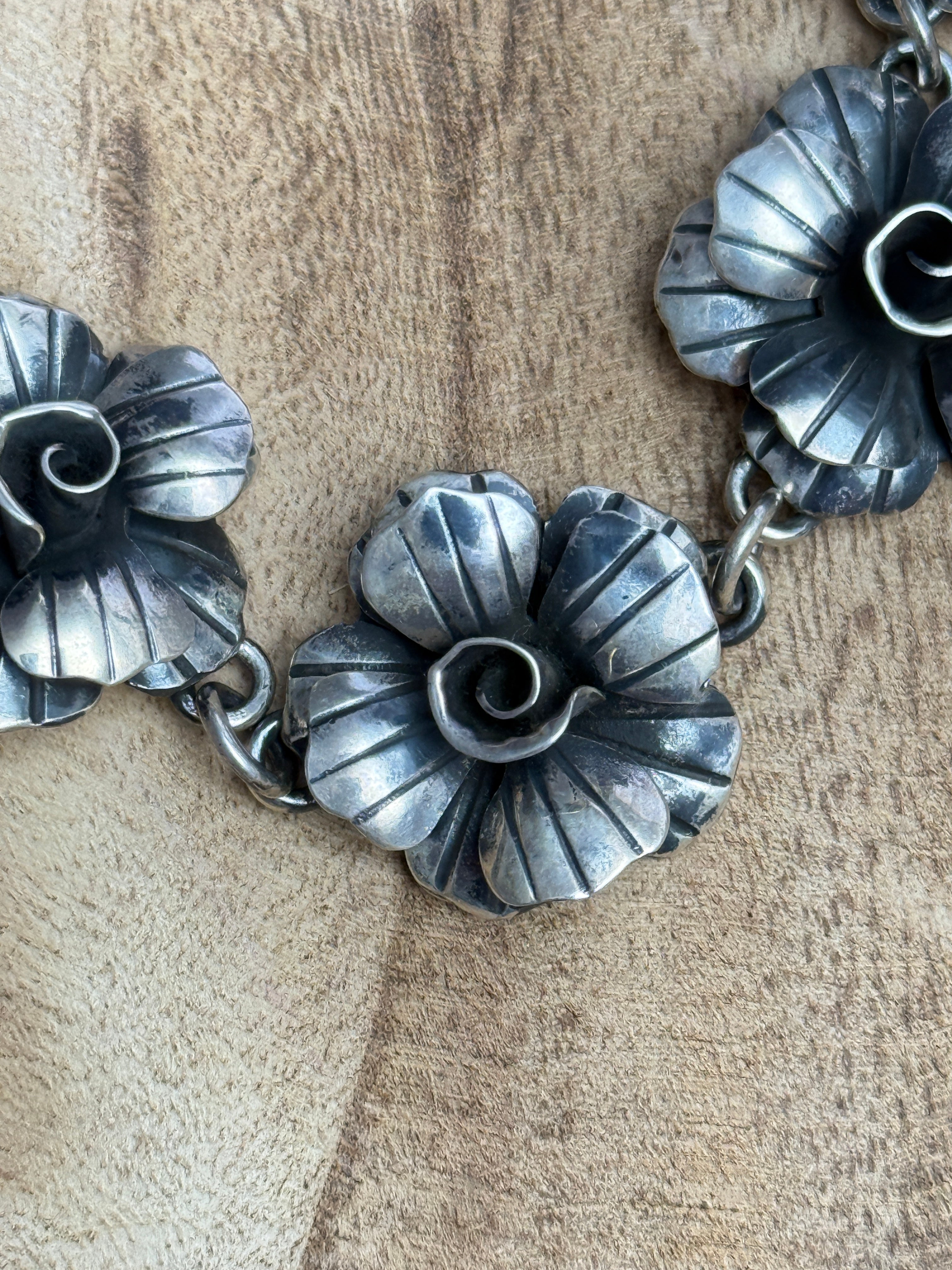 Federico Silver Rose Necklace SKU-8803