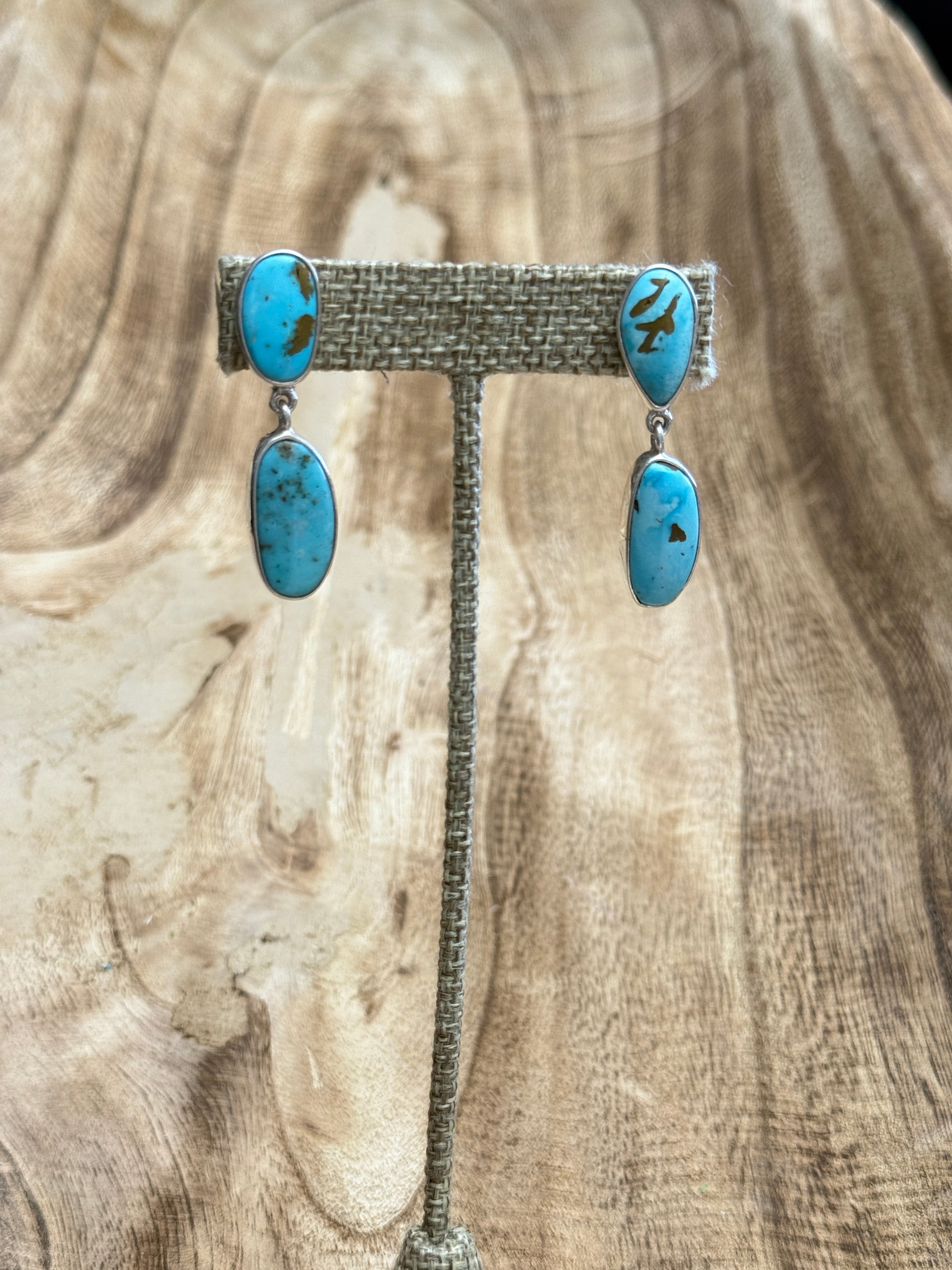 Federico Jimenez, Double Drop Turquoise Earrings