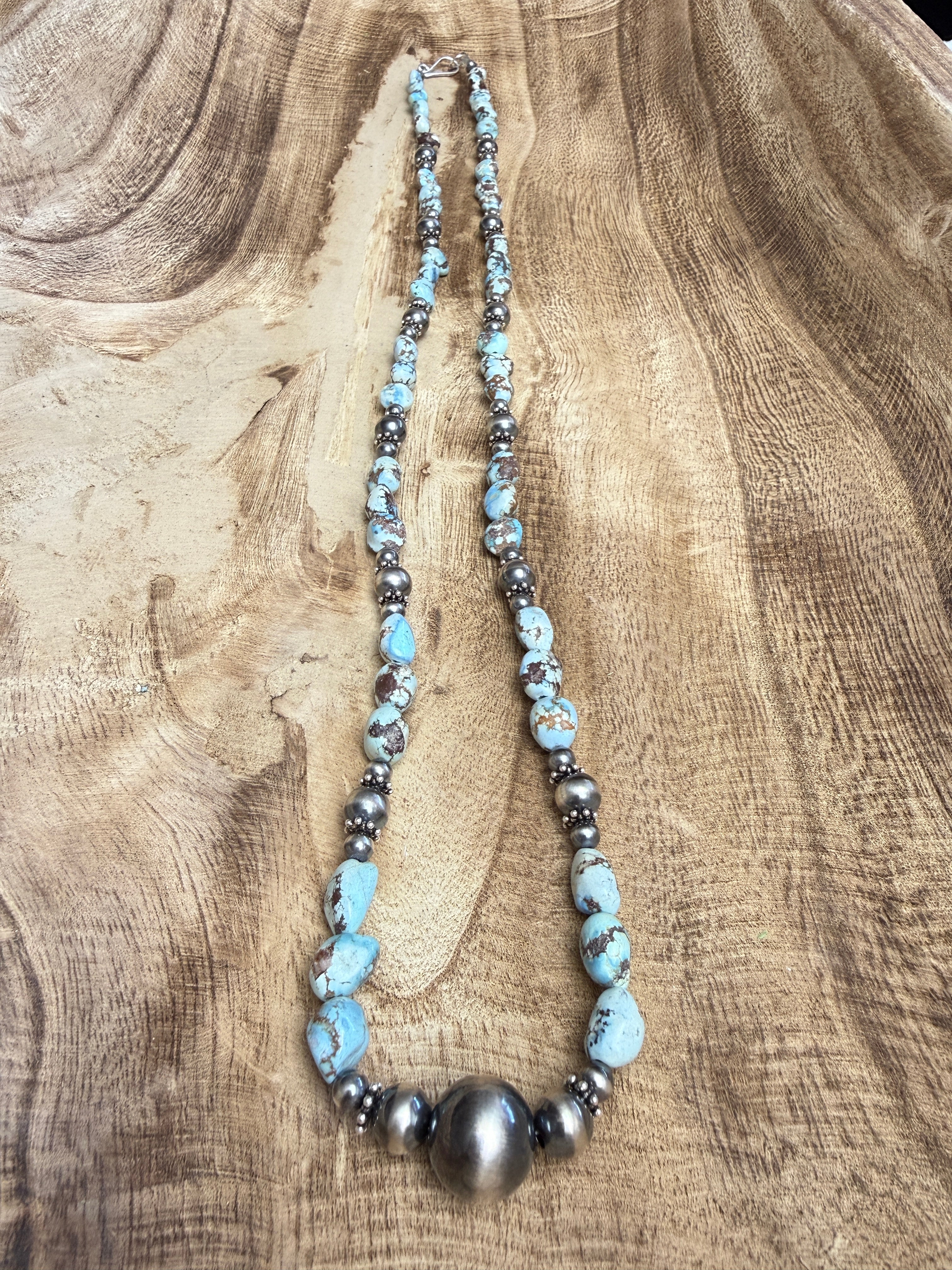 Hand Strung Beaded Golden Hills Necklace