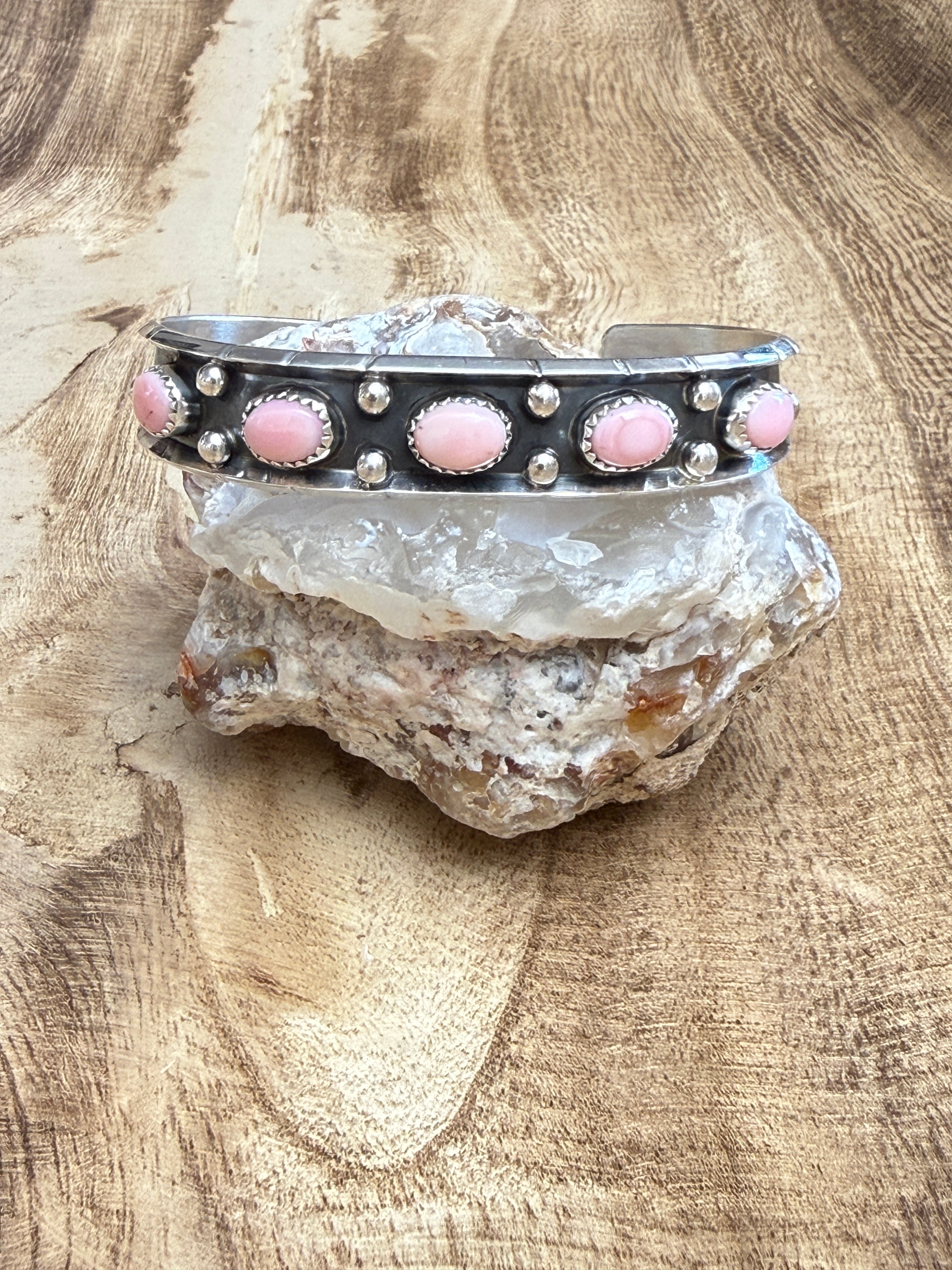 Pink Conch Bracelet by Reed Charley