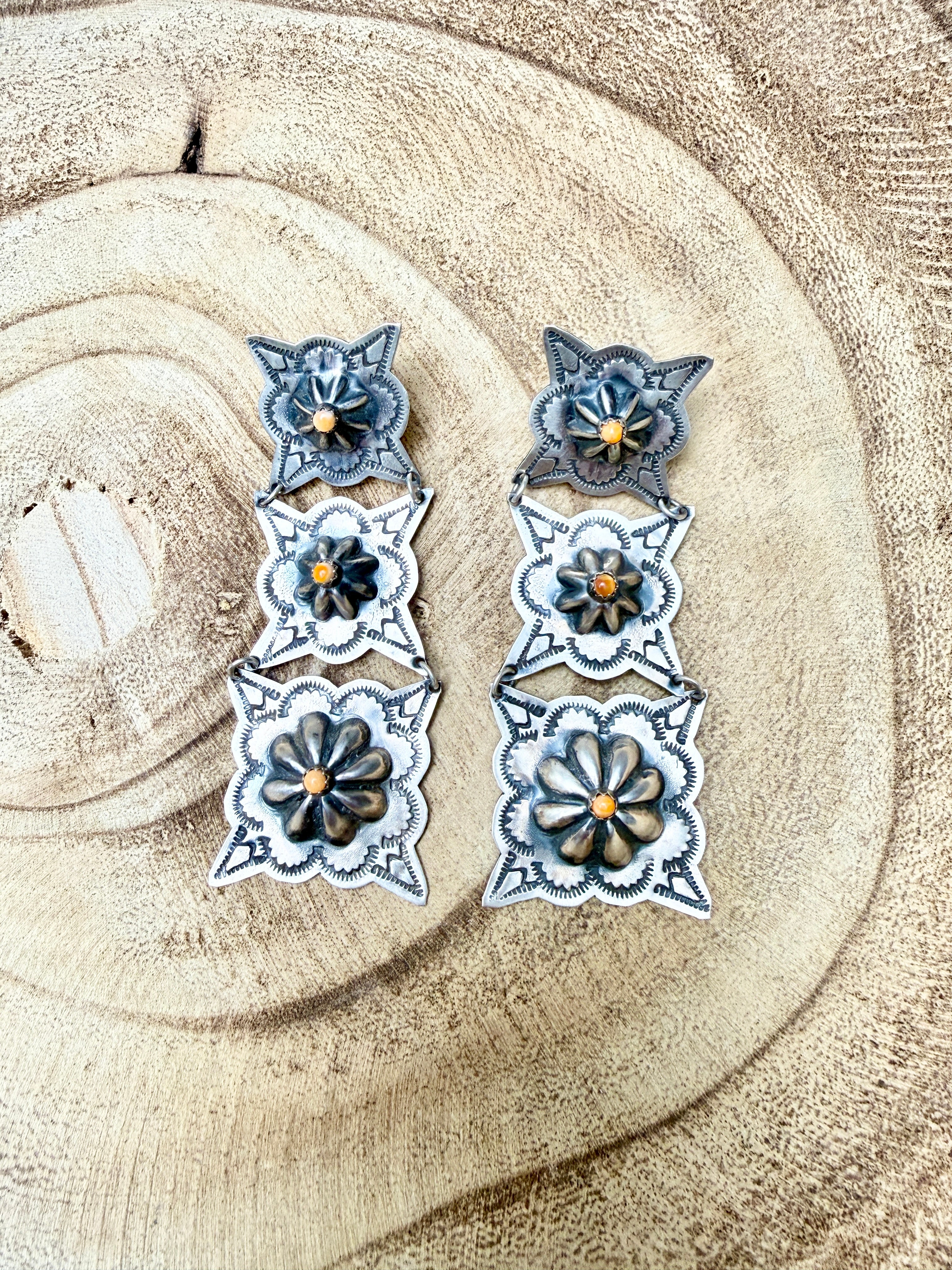 Rita Lee Concho Drop Earrings