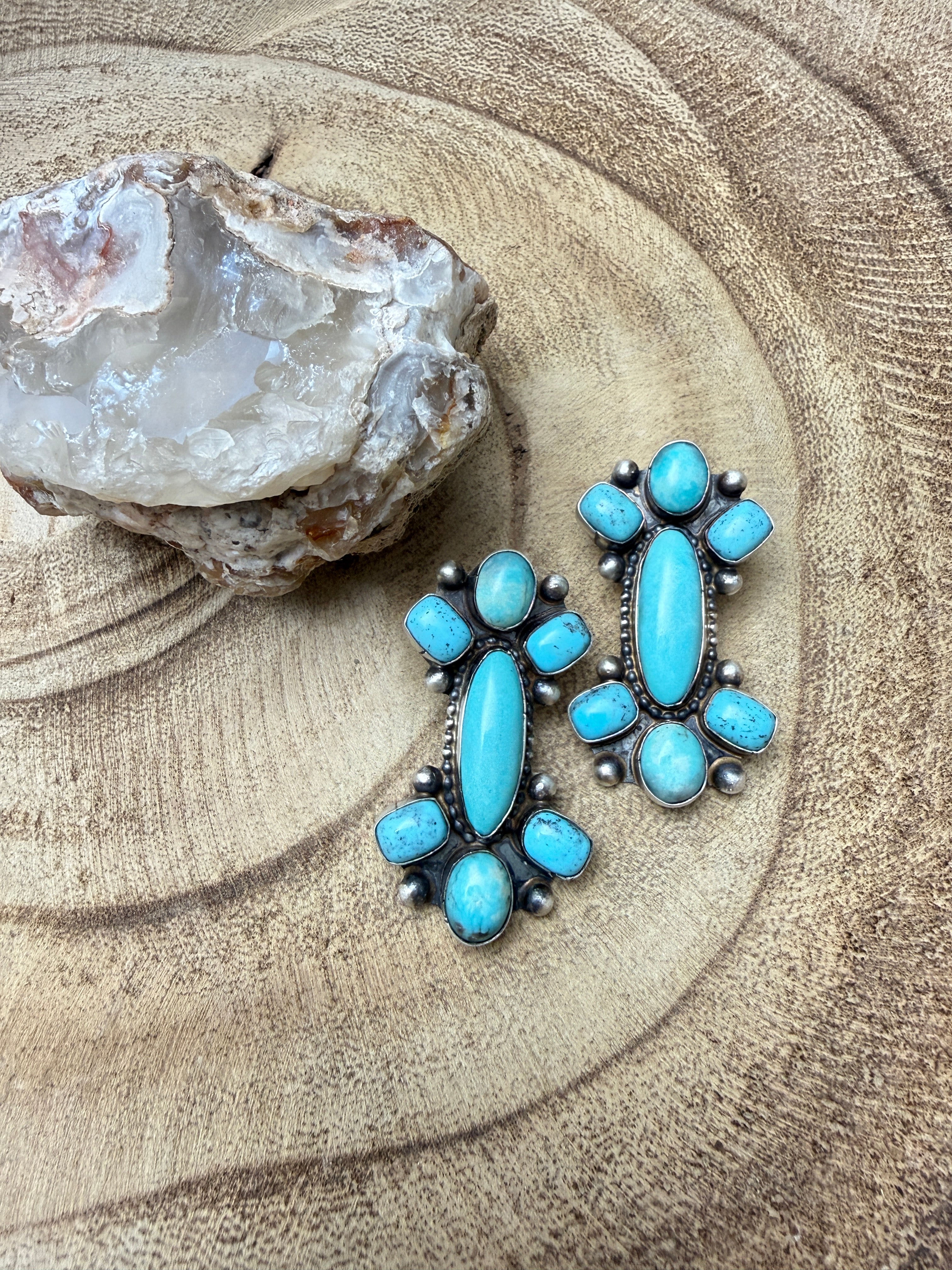 Wilson Dawes Kingman Turquoise Earrings