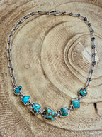 Multi Stone Paperclip Chain Necklaces by Federico Jimenez