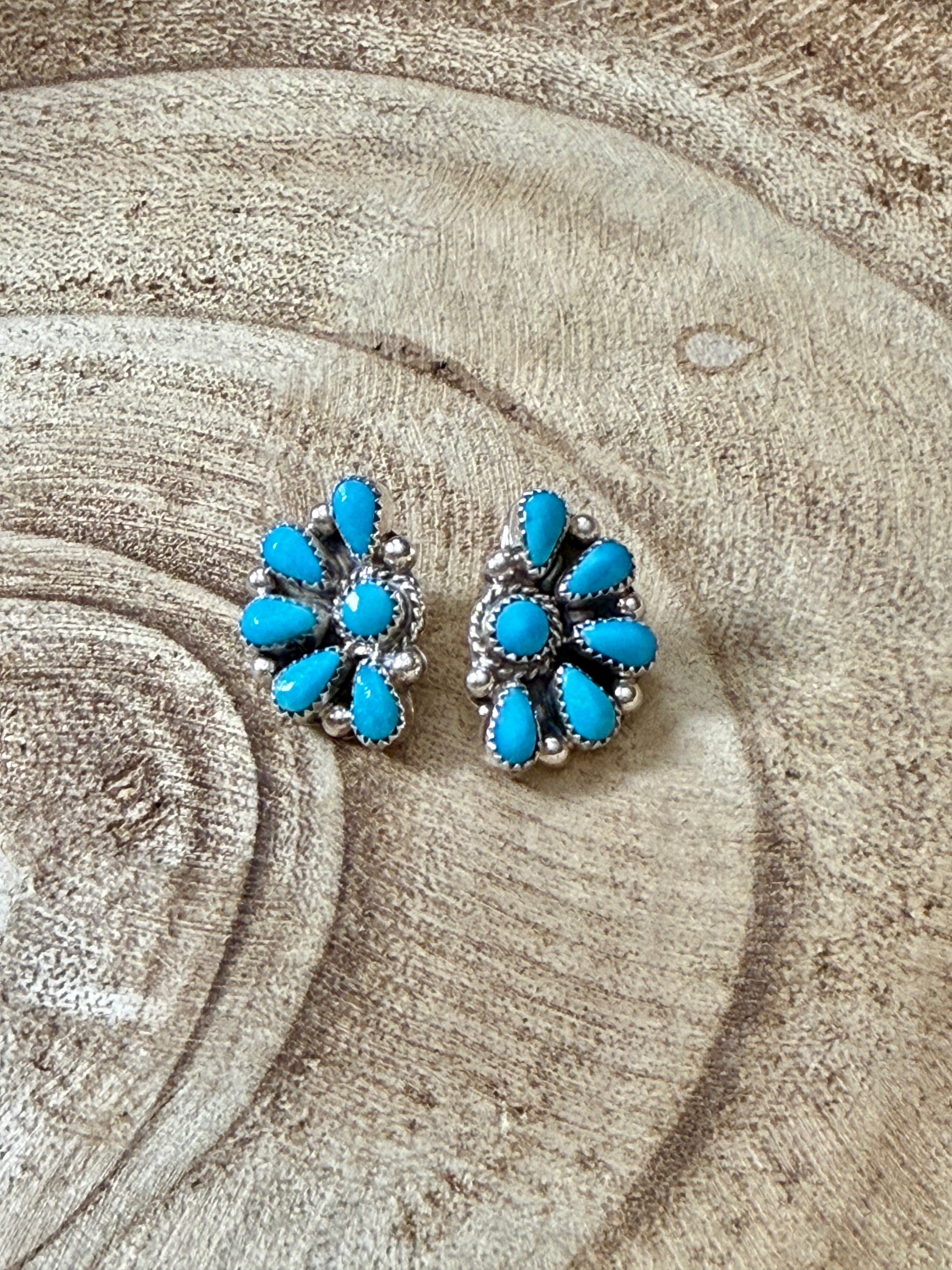 Kingman Turquoise Half Clusters by Alicia Wilson