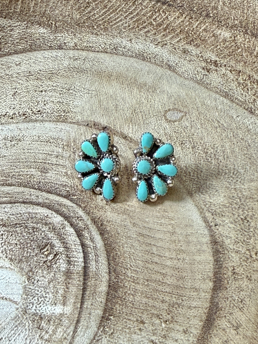 Kingman Turquoise Half Clusters by Alicia Wilson