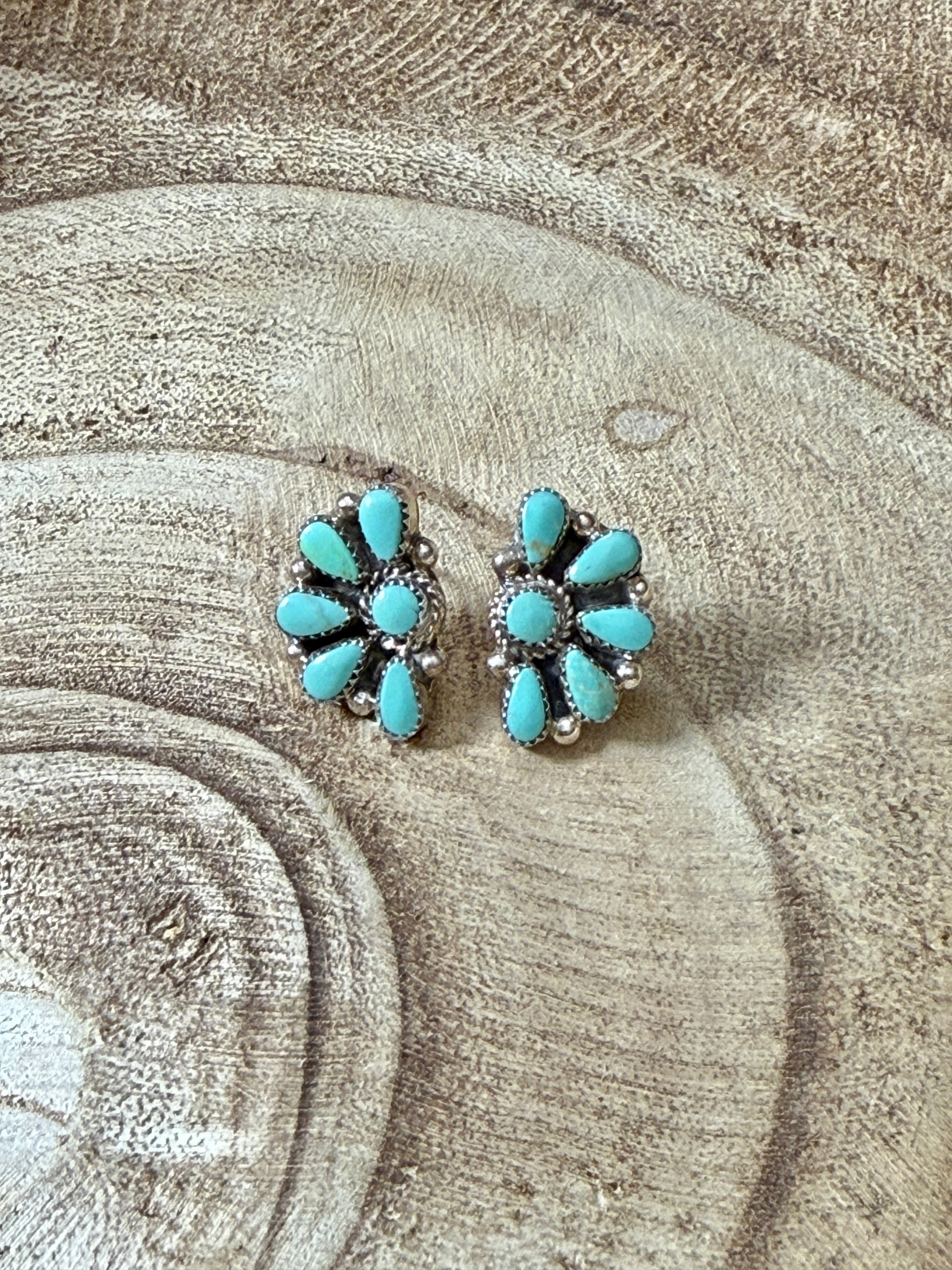 Kingman Turquoise Half Clusters by Alicia Wilson
