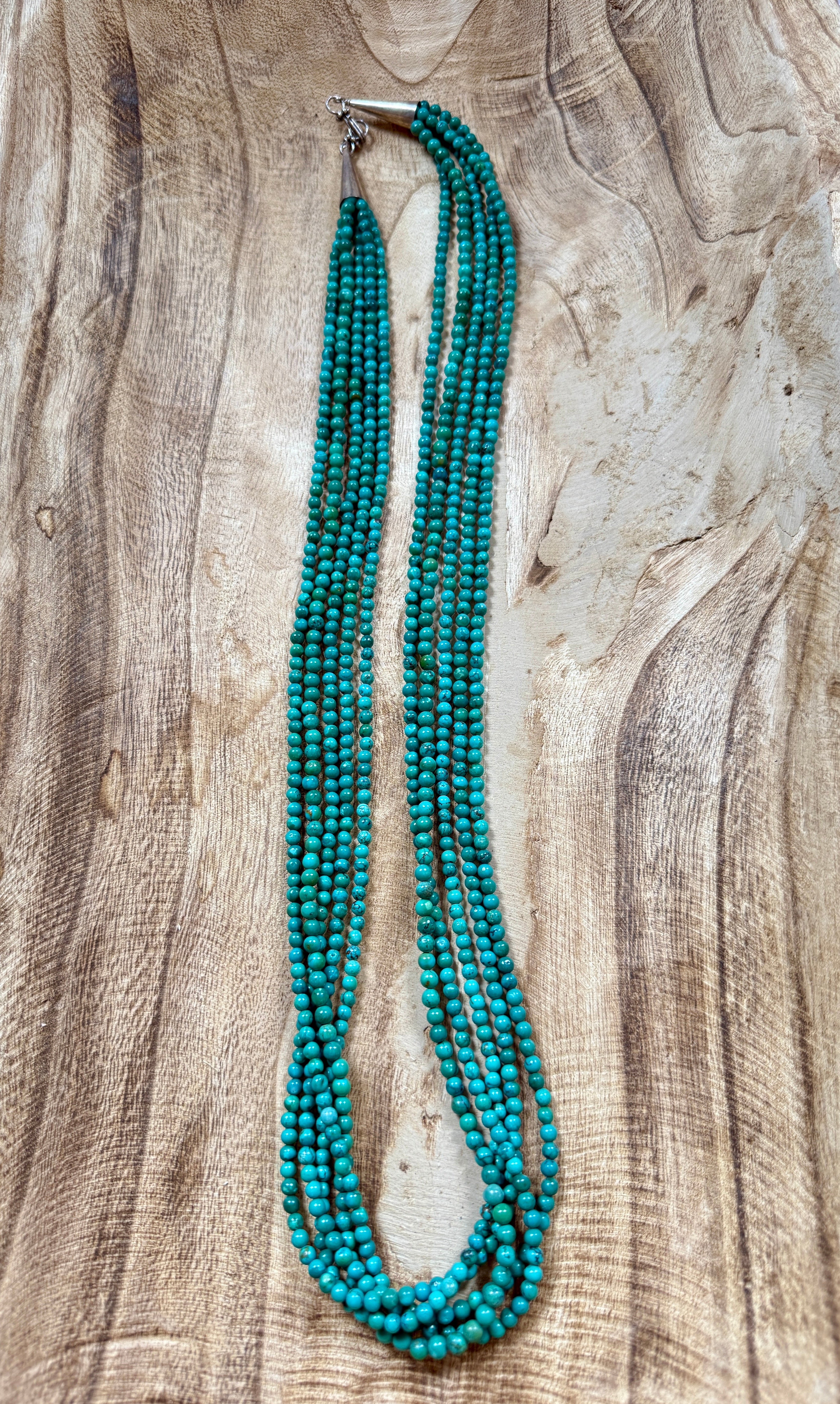 5 Strand Skyhorse Turquoise Necklace