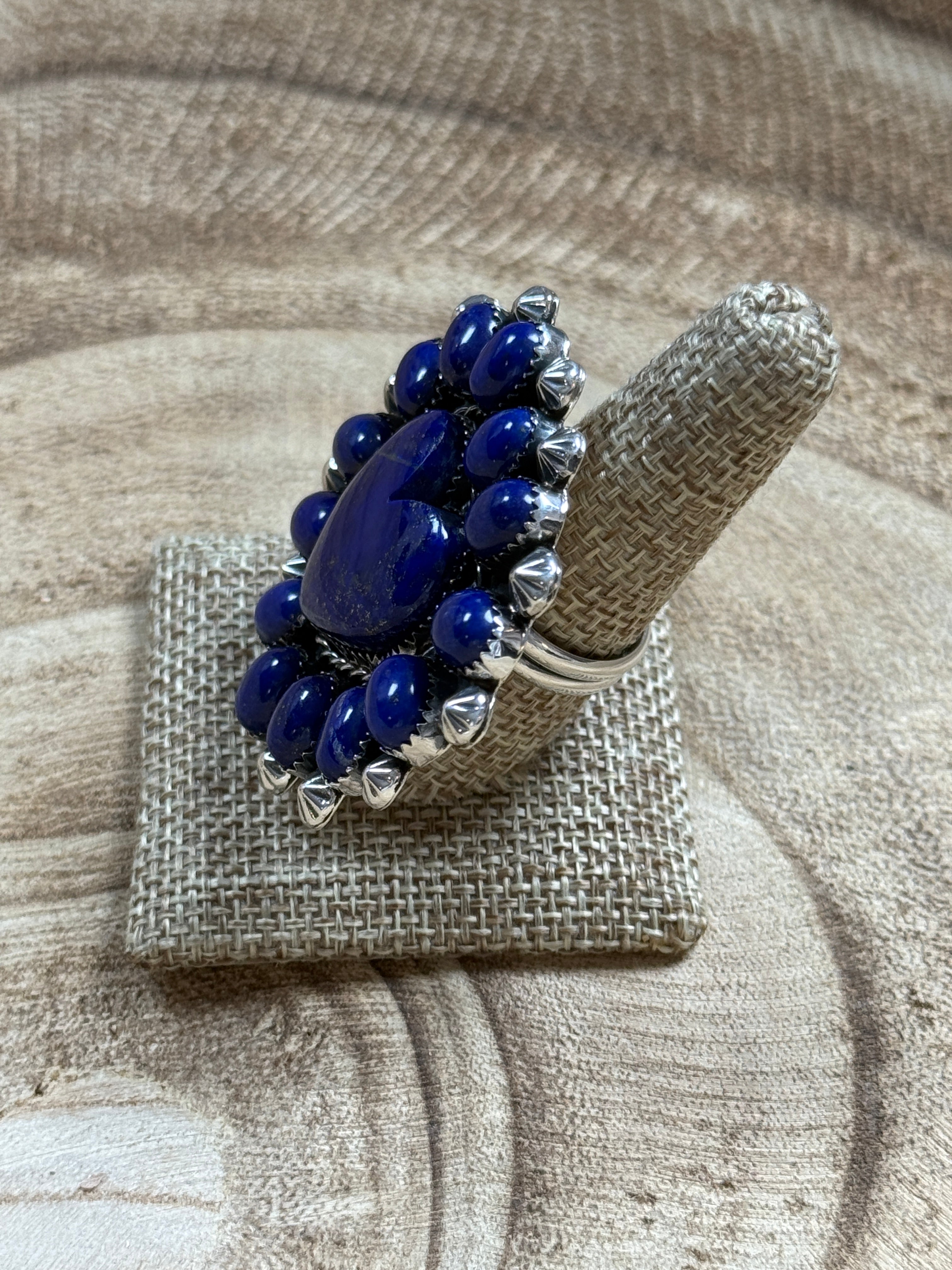 Midnight Lapis Heart Ring