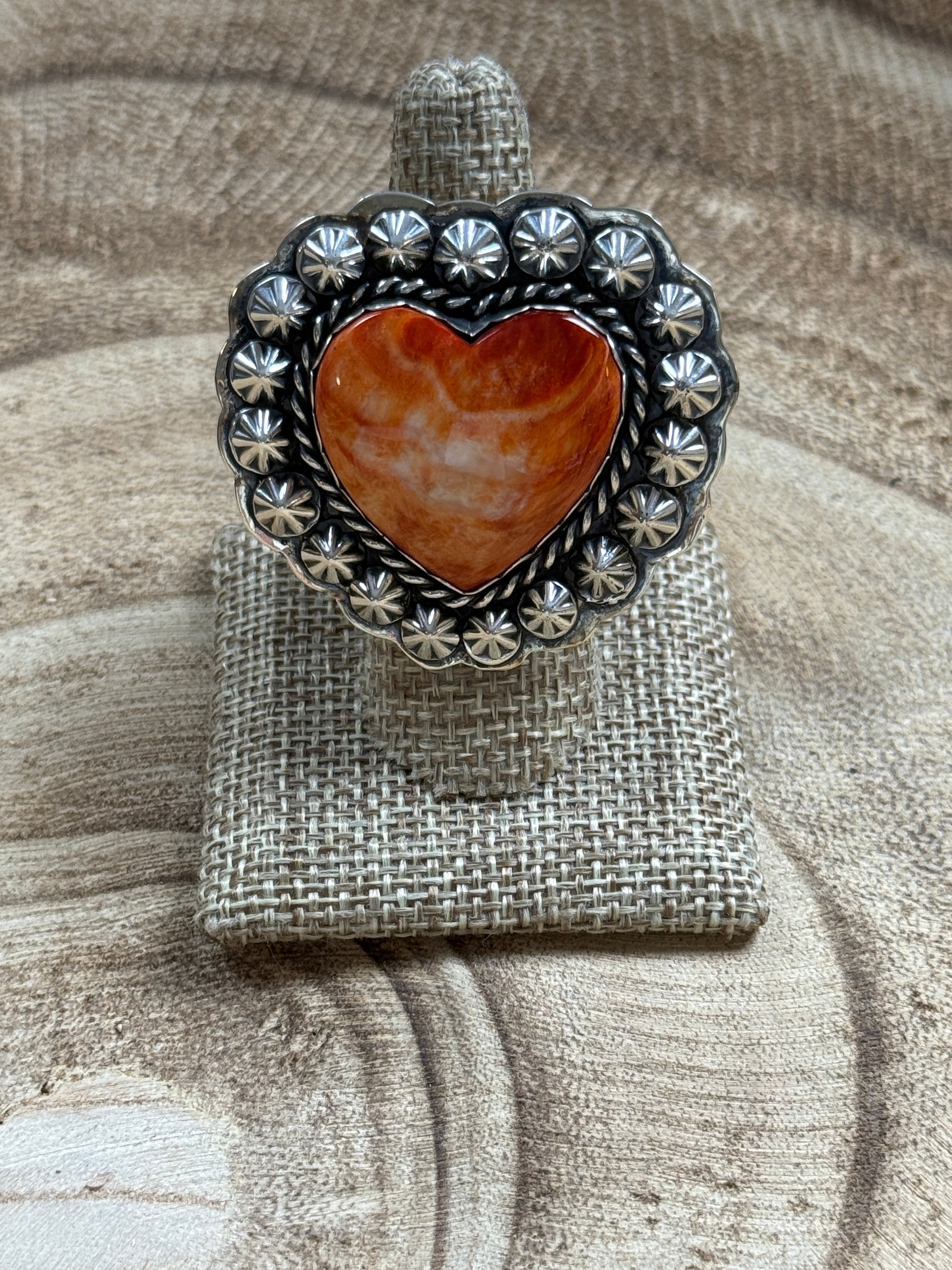 Desert Sunset Heart Ring