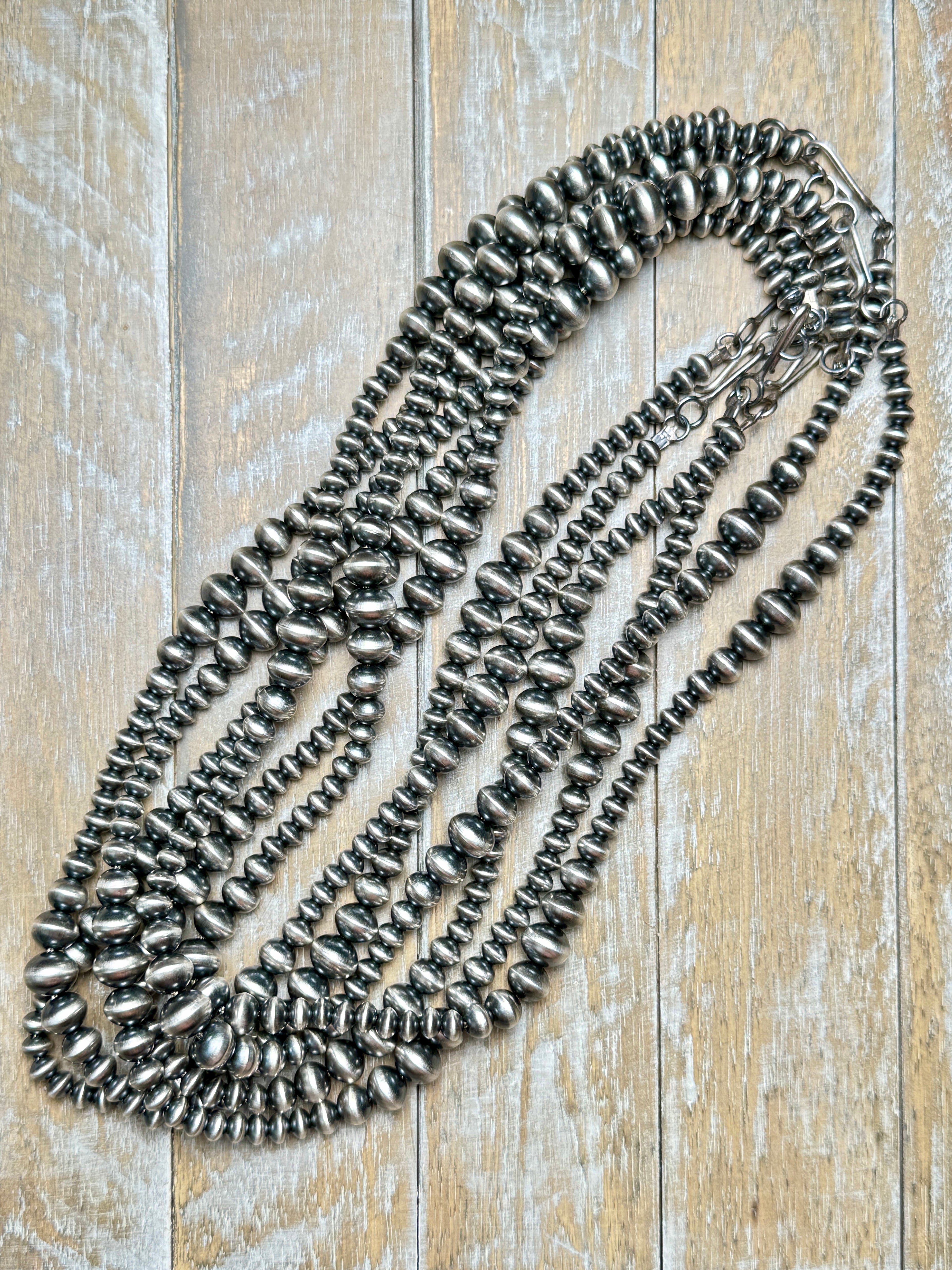 Tonisha Haley Variated Sterling Silver Navajo Pearls