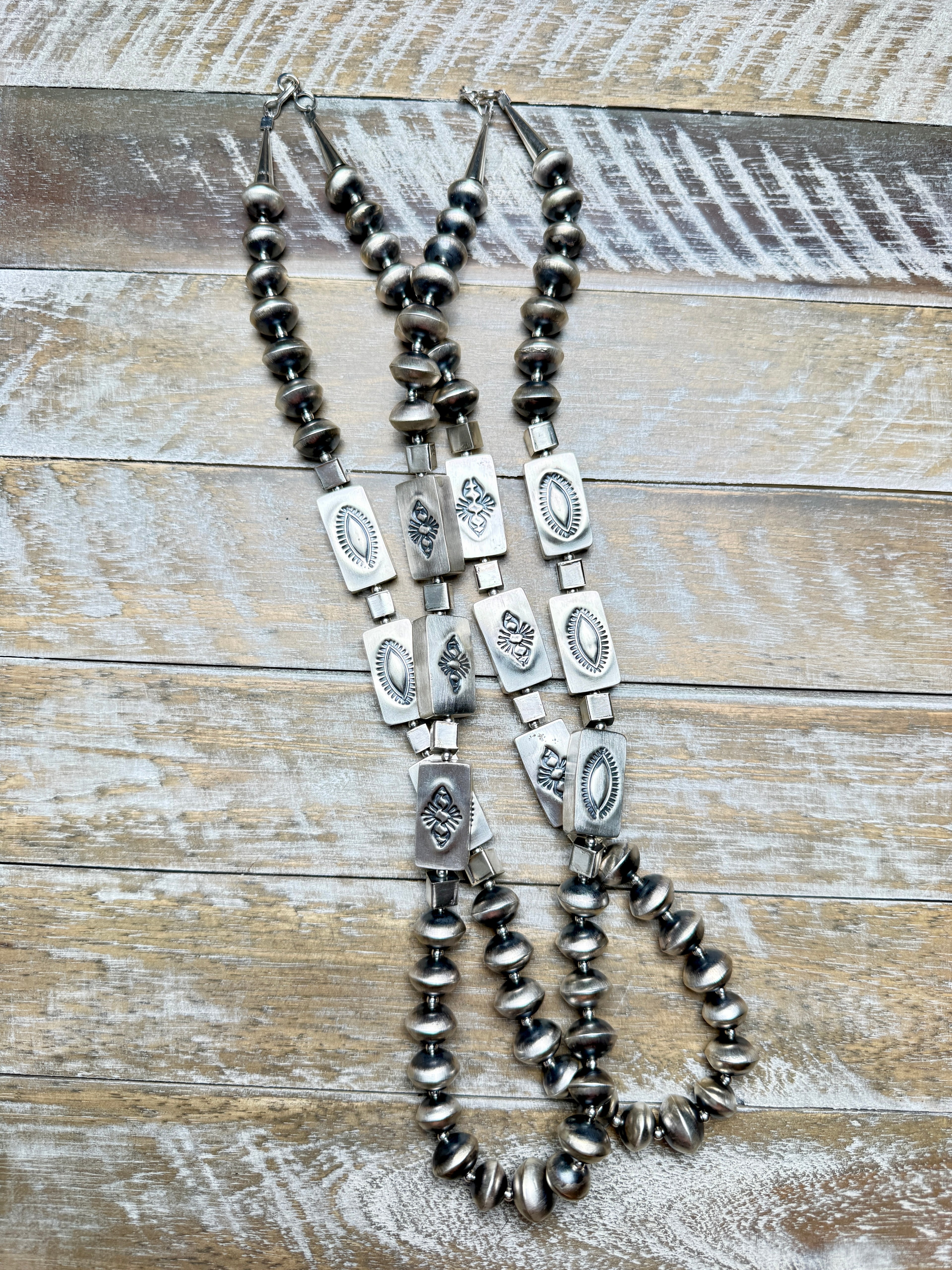 Sophia Becenti Flat and Saucer Bead Necklace - 24" | 13mm