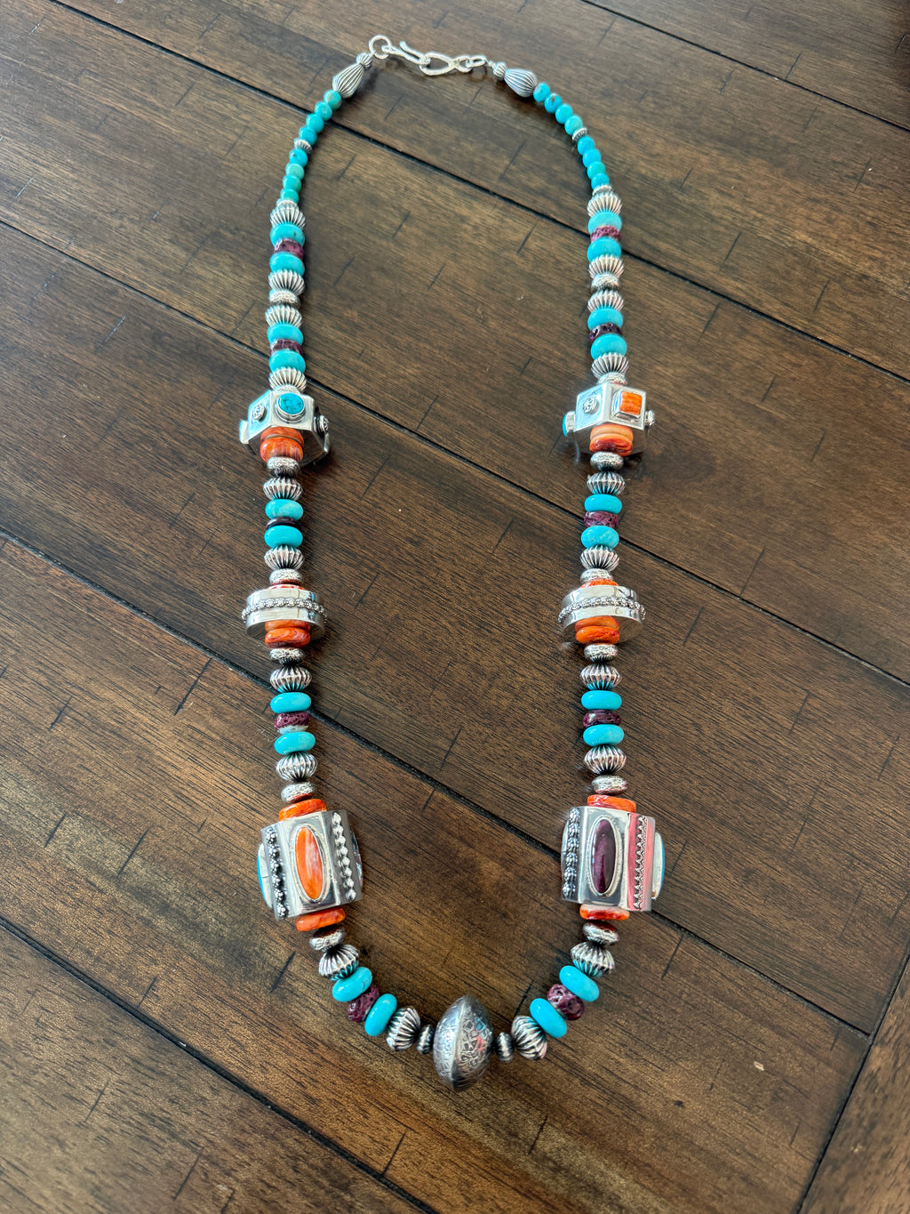 Mary and Everette Teller “Desert Sunset” Multi-Stone Statement Necklace