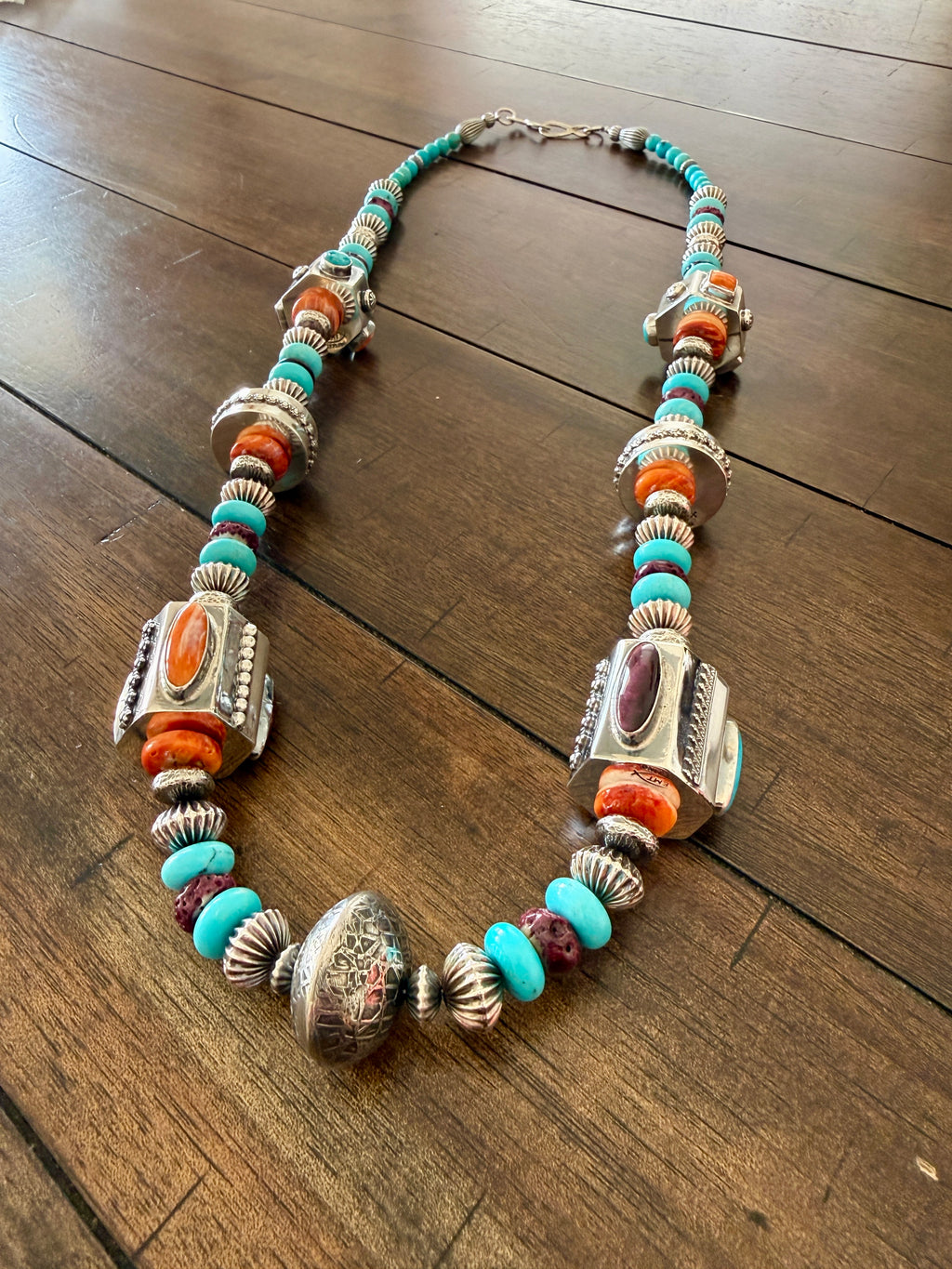 Mary and Everette Teller “Desert Sunset” Multi-Stone Statement Necklace