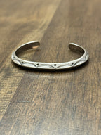 Mary and Everette Teller Sterling Silver Cuffs