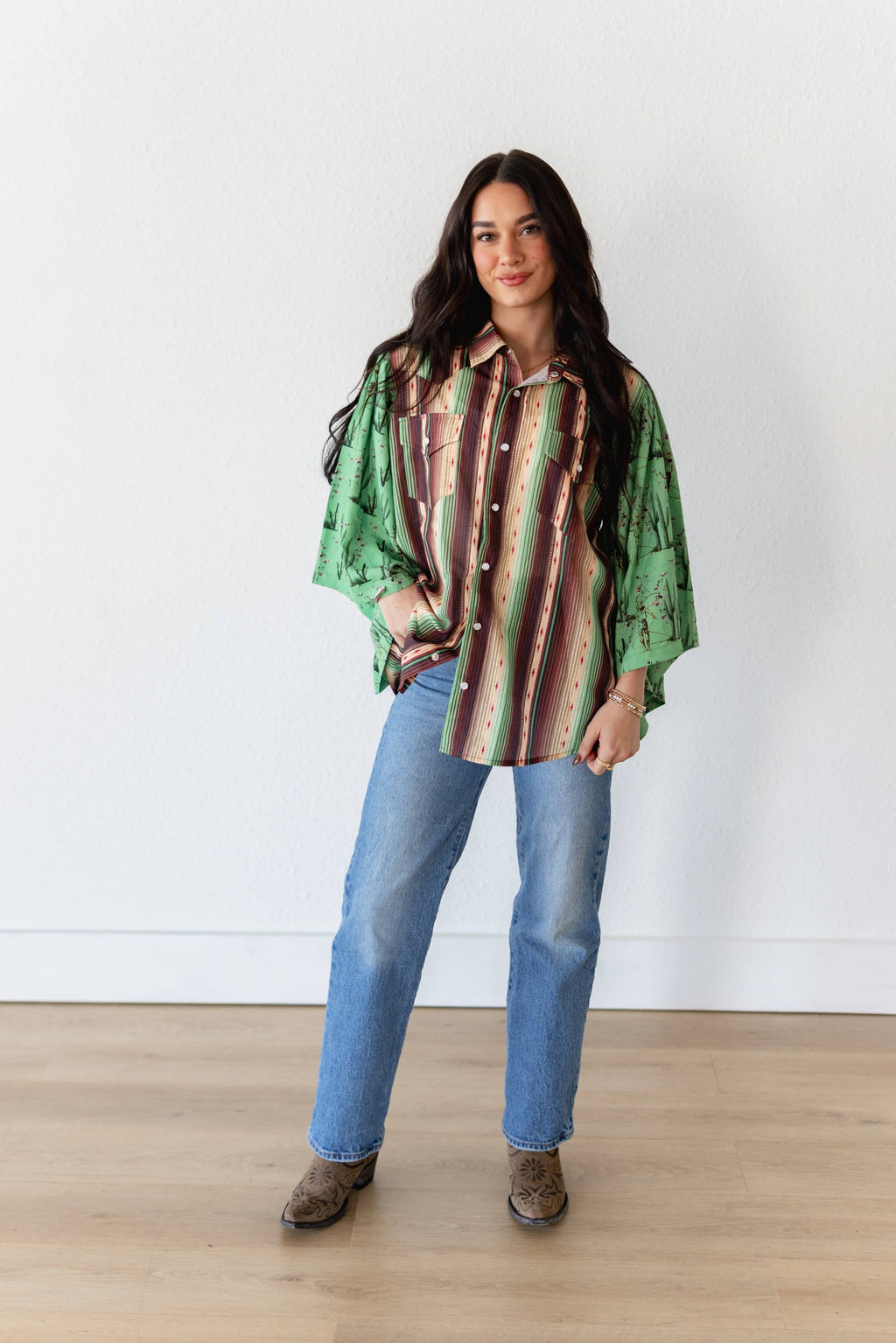 CACTUS SERAPE BLOUSE