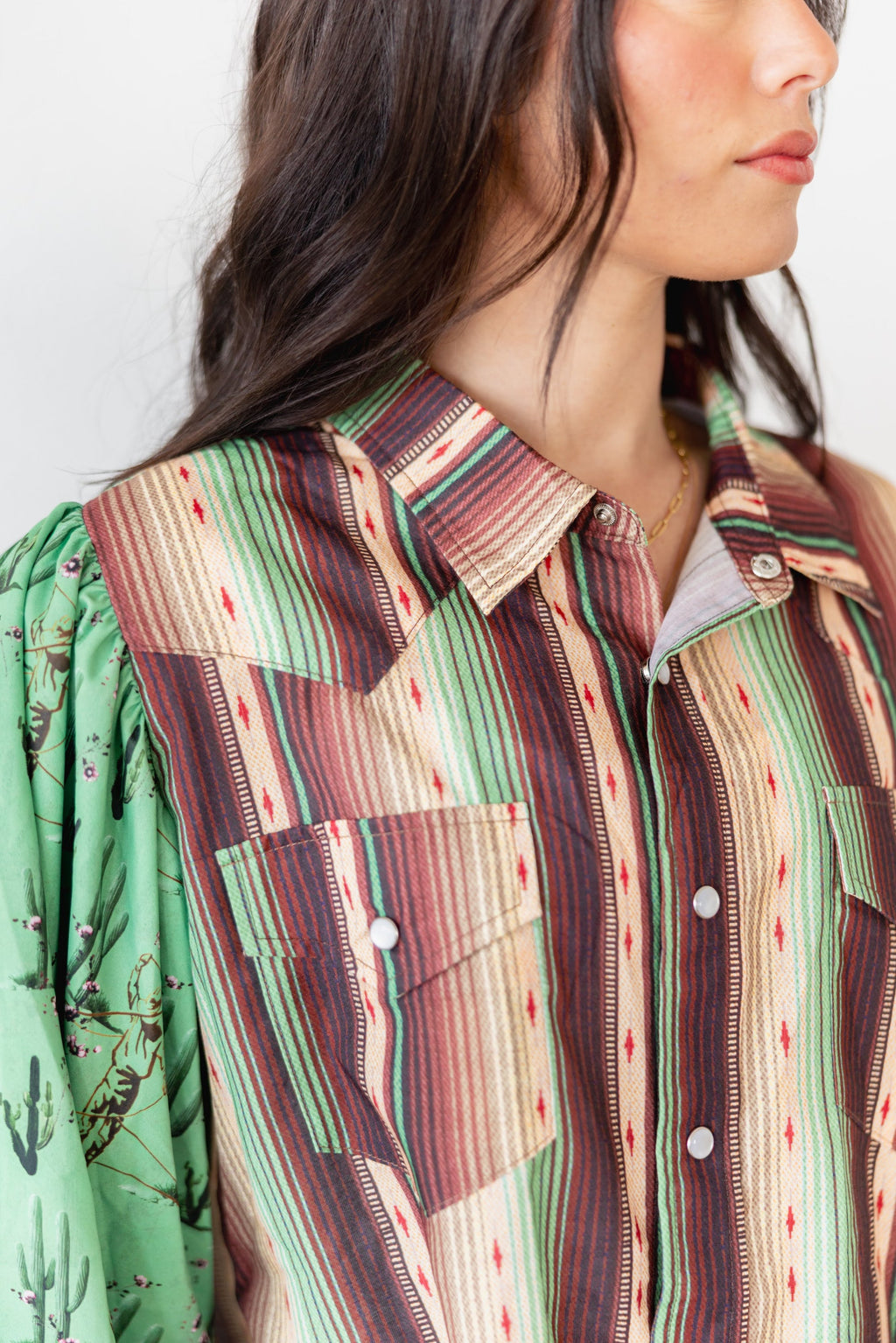 CACTUS SERAPE BLOUSE