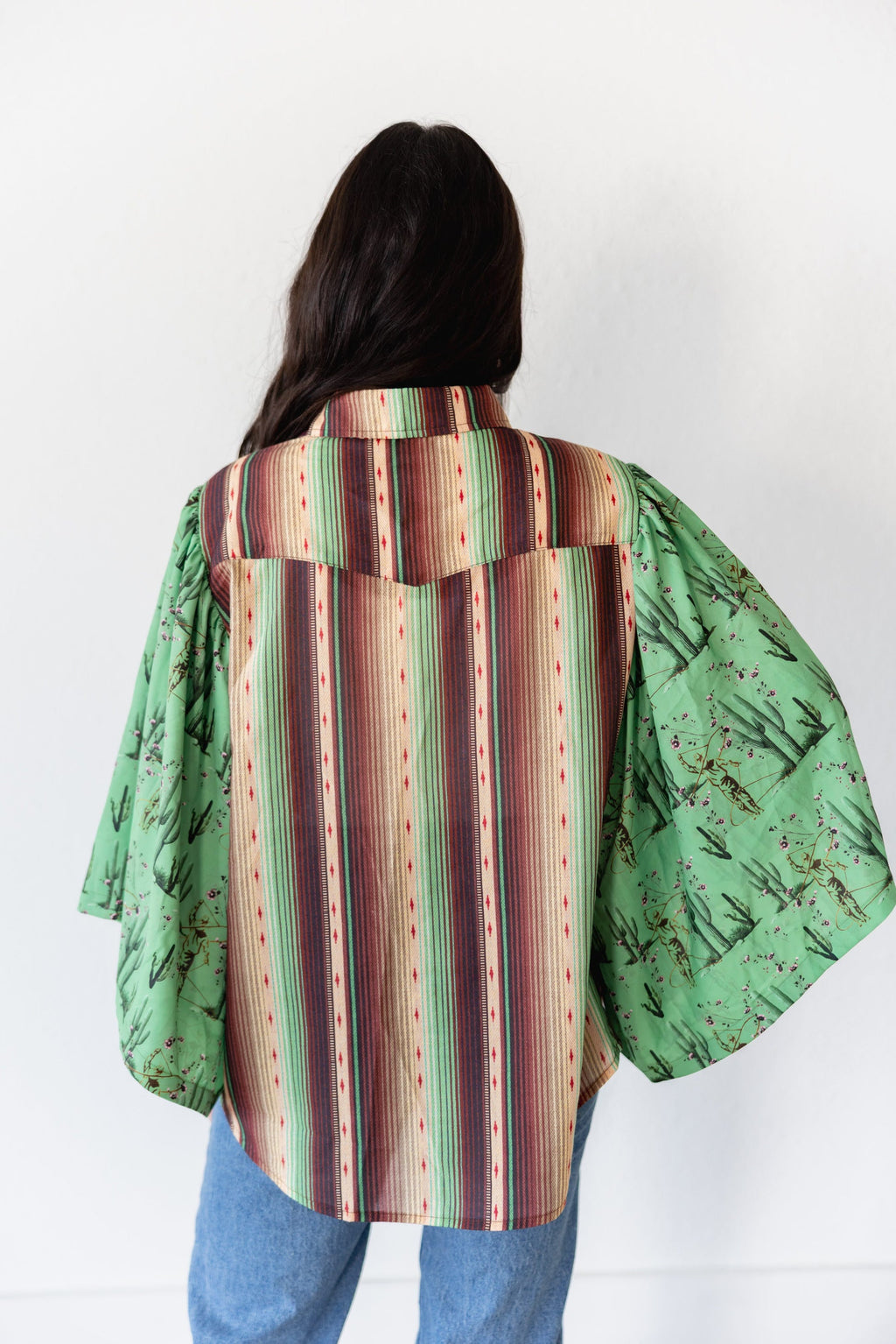 CACTUS SERAPE BLOUSE