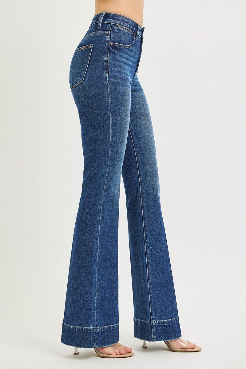 Risen Kickin’ It Tummy Control Flare Jeans - 1652