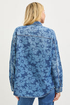 Risen Flower Child Denim Shirt