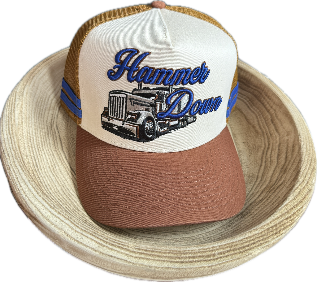 Hammer Down Big Rig Trucker Hat