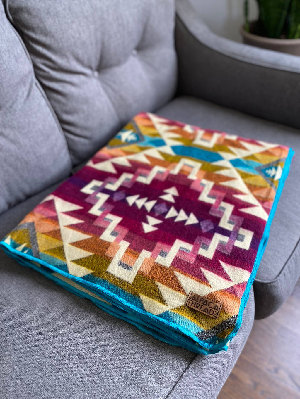 Desert Sunset Alpaca Blanket