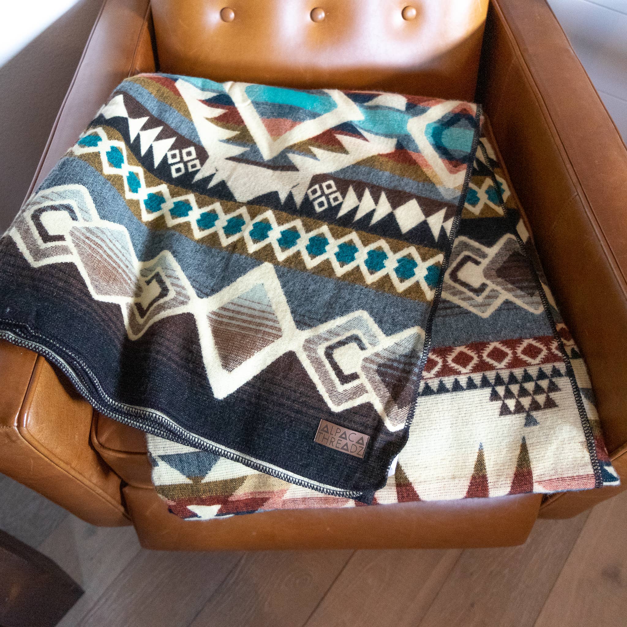 Inca Trail Alpaca Blanket