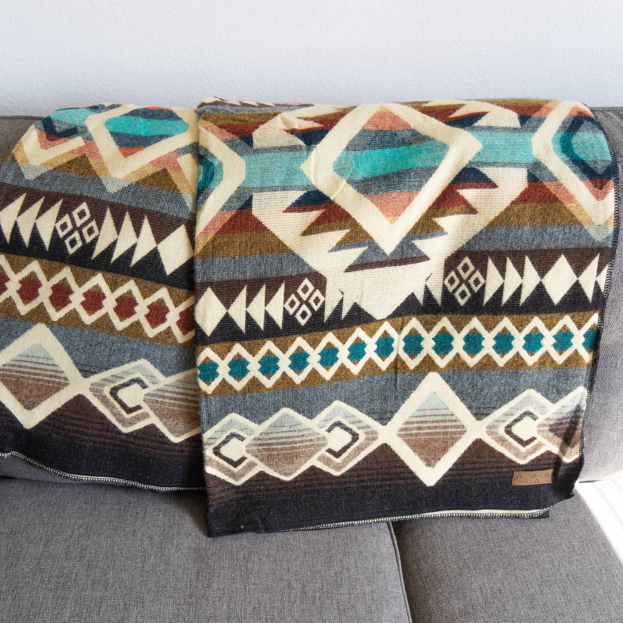 Inca Trail Alpaca Blanket