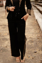 Lady In Leopard Pant