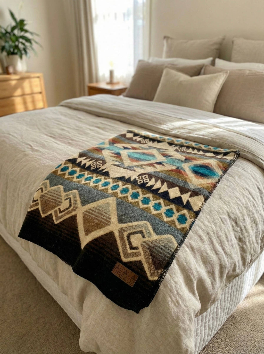 Inca Trail Alpaca Blanket