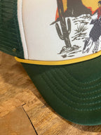 Armadillo Cowboy Trucker Hat – Green